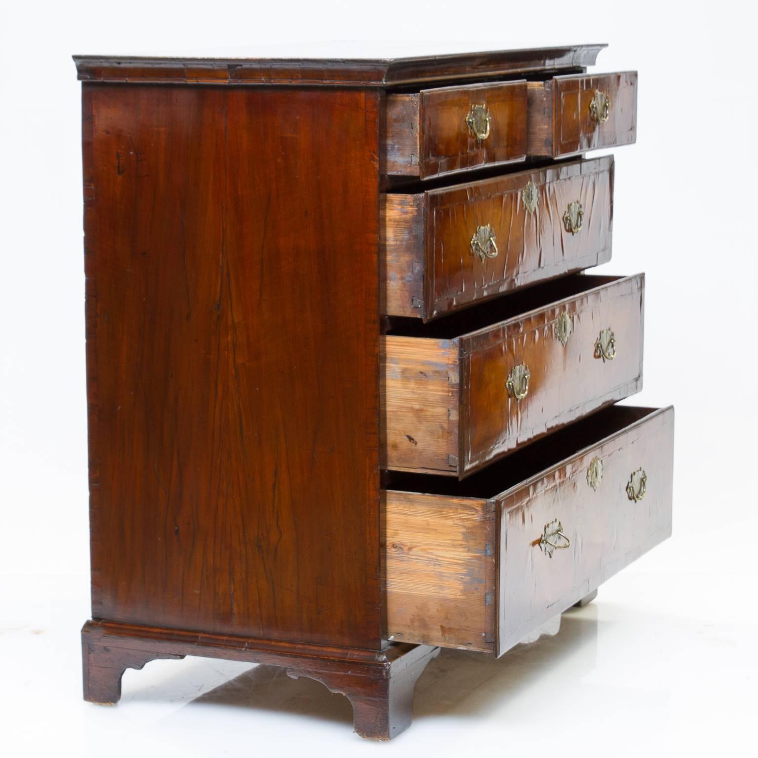 Great Britain (UK) 18th Century Queen Anne Walnut Chest of Drawers
