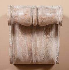 Spectacular Pair of Cypress Wood Wall Brackets