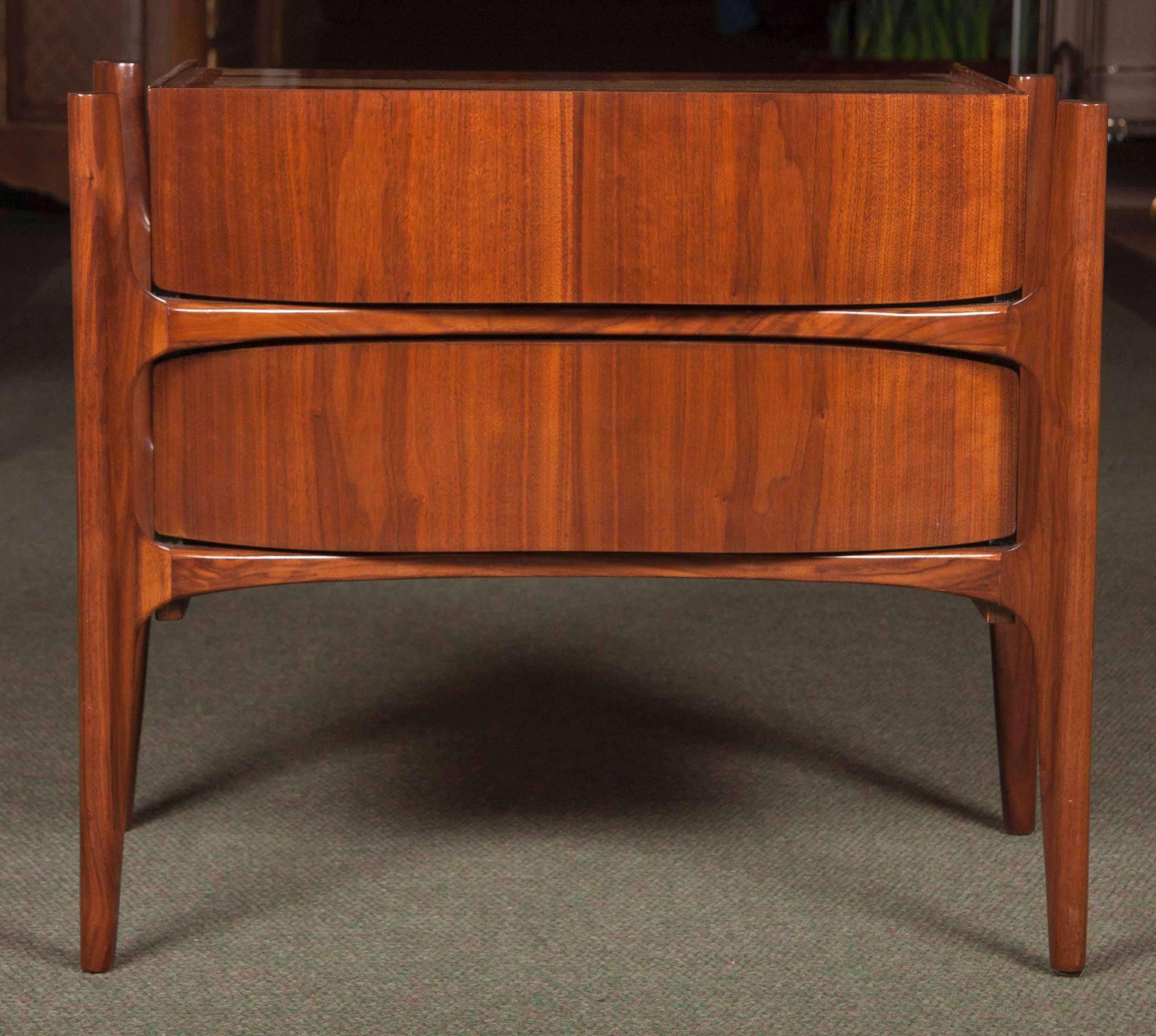 Swedish Pair of Bedside Tables by Edmond Spence