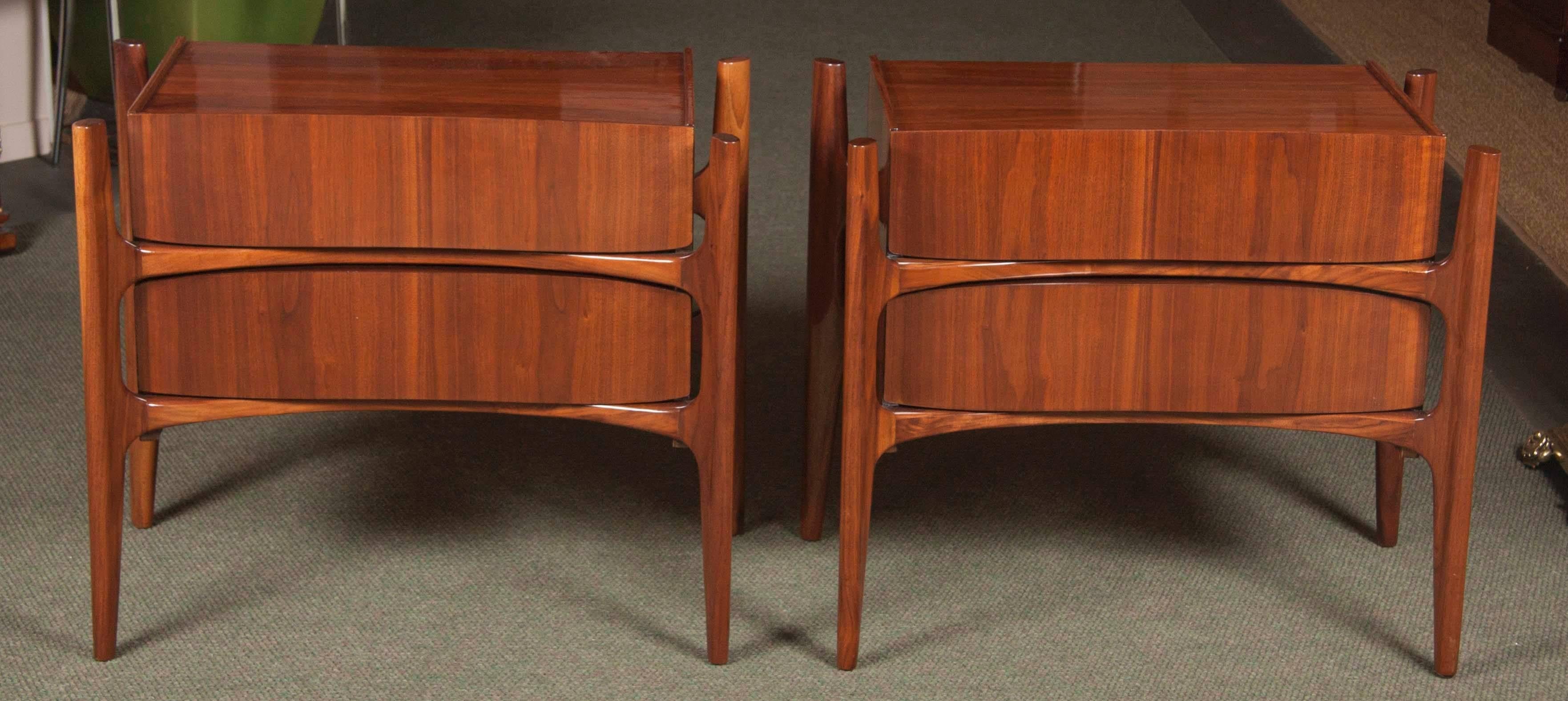 Modern Pair of Bedside Tables by Edmond Spence