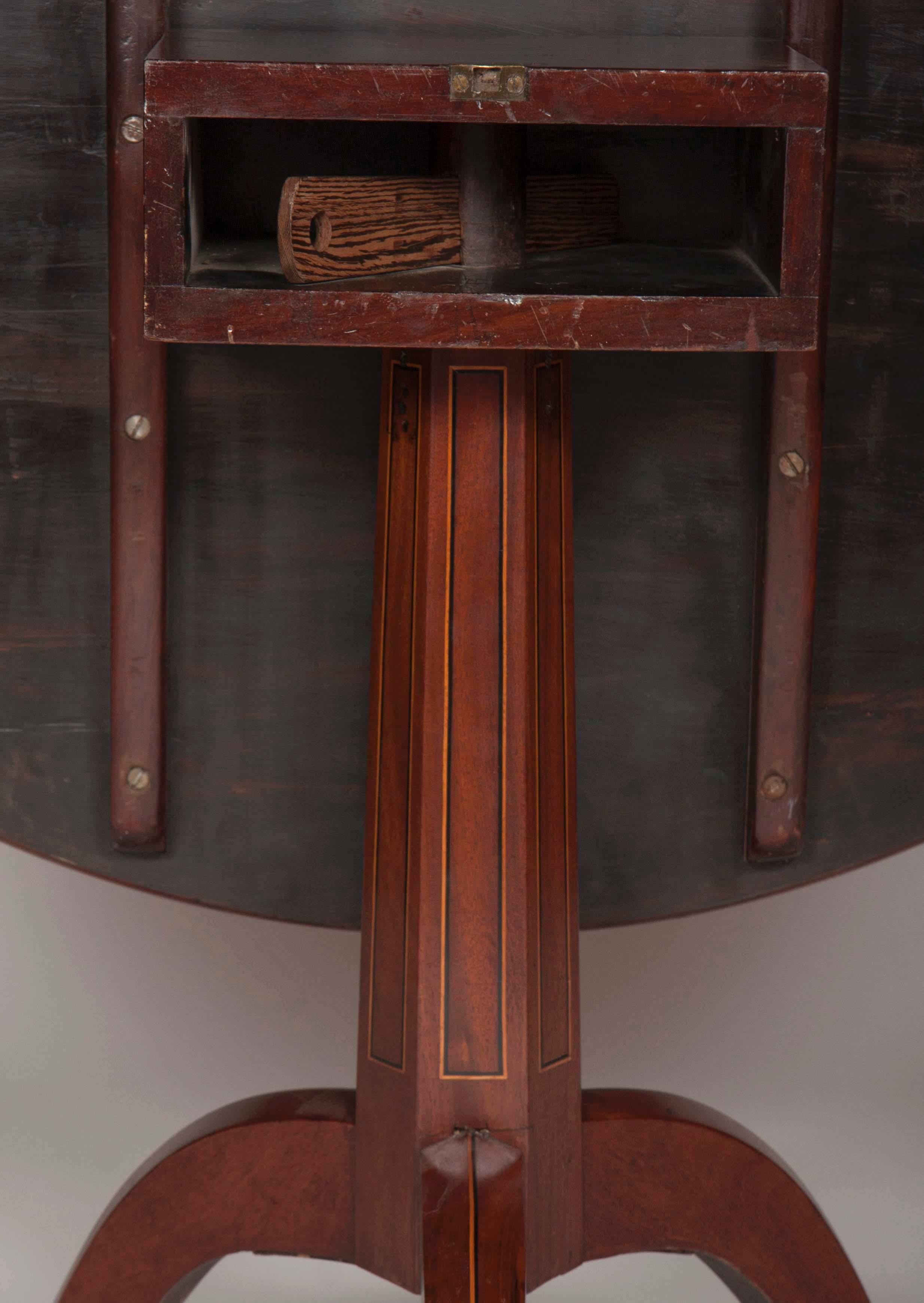 Italian Marquetry Tilt-Top Table 1