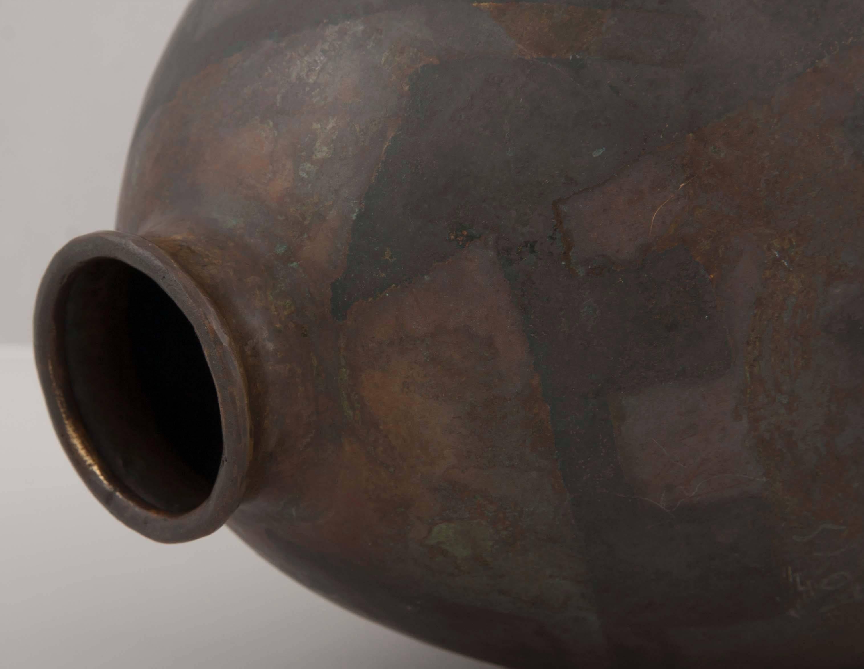 Paris Art Metal Vase by Loys In Good Condition In Stamford, CT