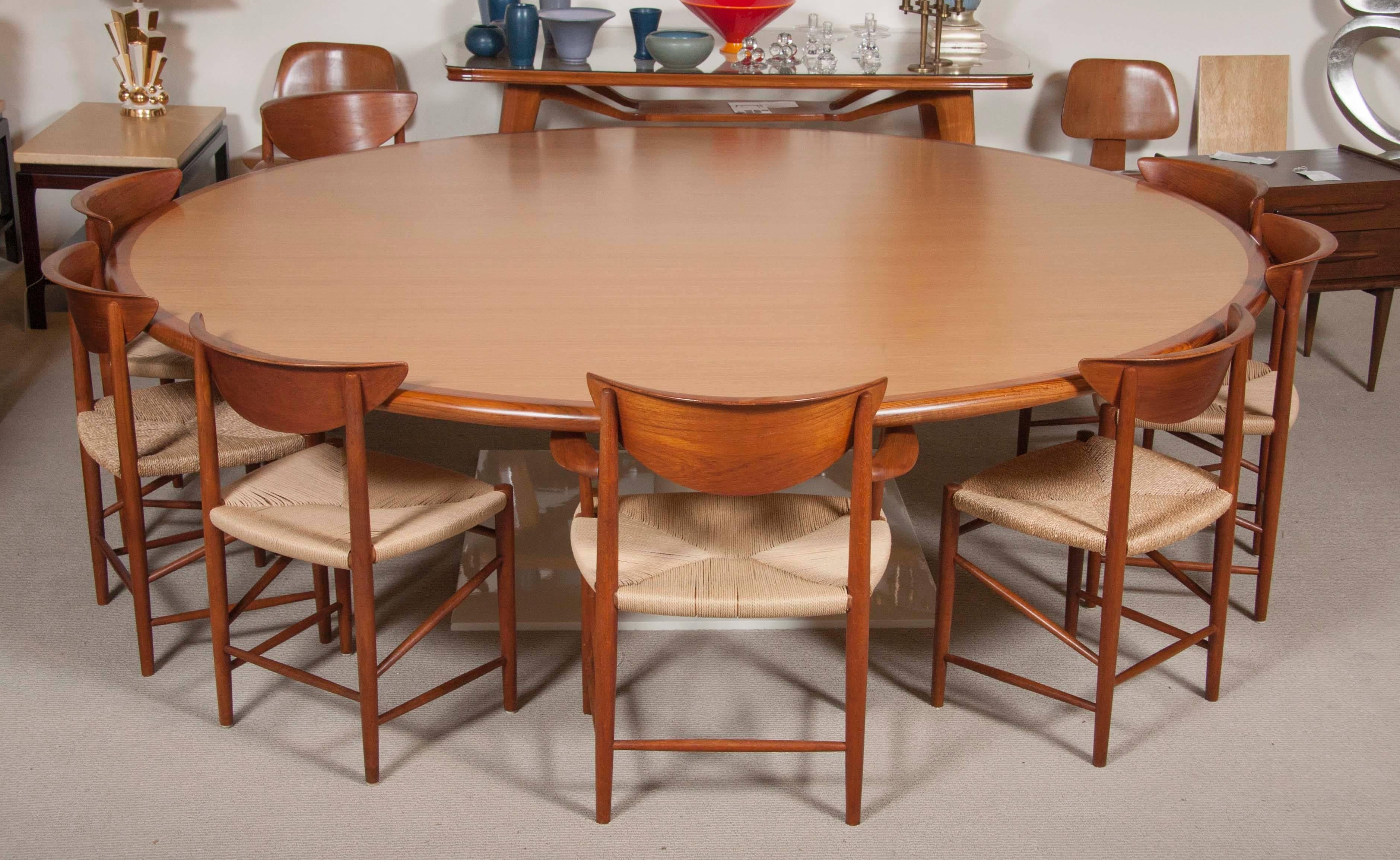 20th Century Unique Monumental Eight Foot Diameter Warren Platner Conference Table