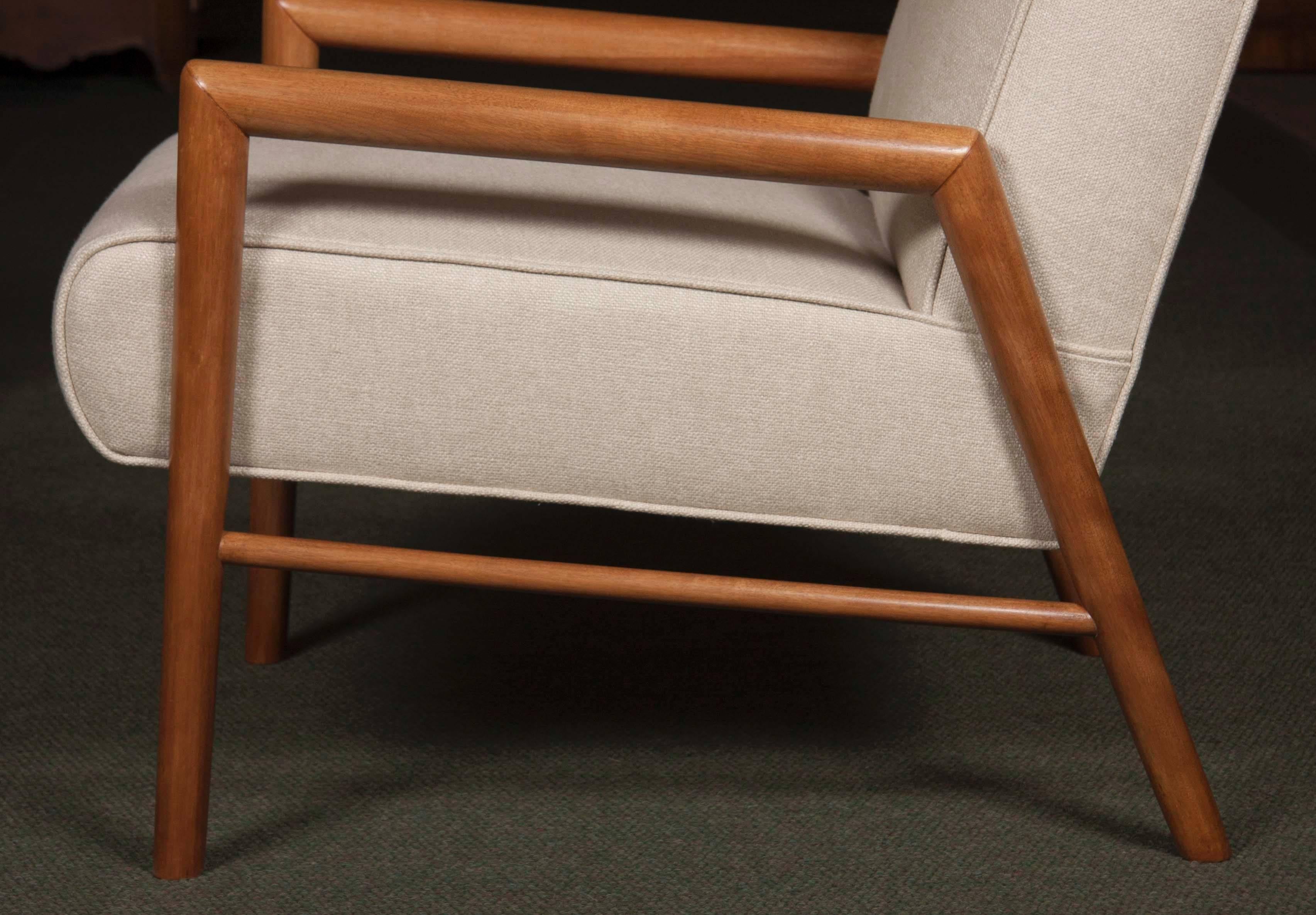 Open Armchair Designed by Leslie Diamond, Pair Available, Priced Individually  4