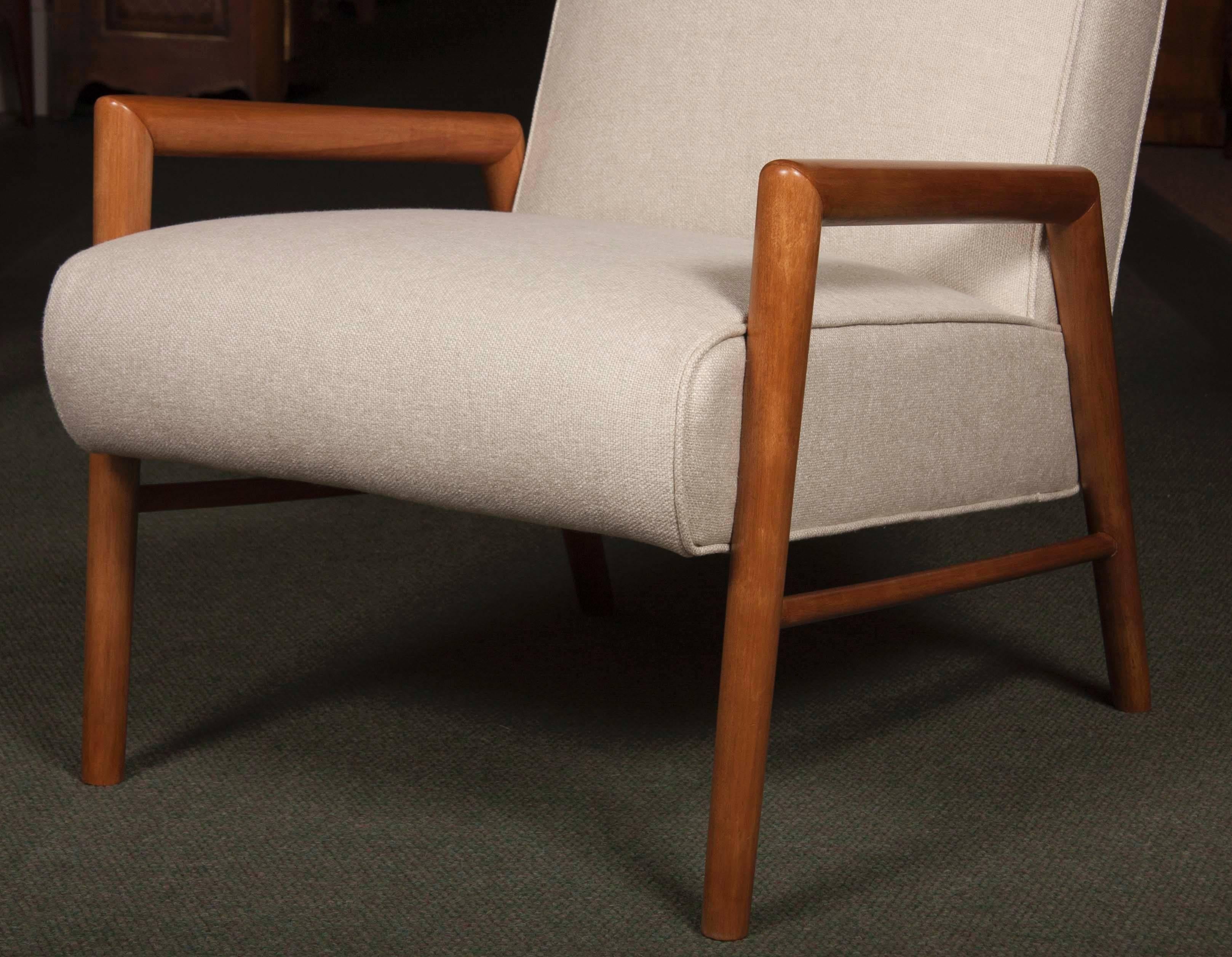 Open Armchair Designed by Leslie Diamond, Pair Available, Priced Individually  5