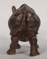 Japanese Bronze of a Rhinoceros