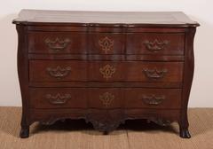 Robust Louis XV Provincial Bureau in Oak