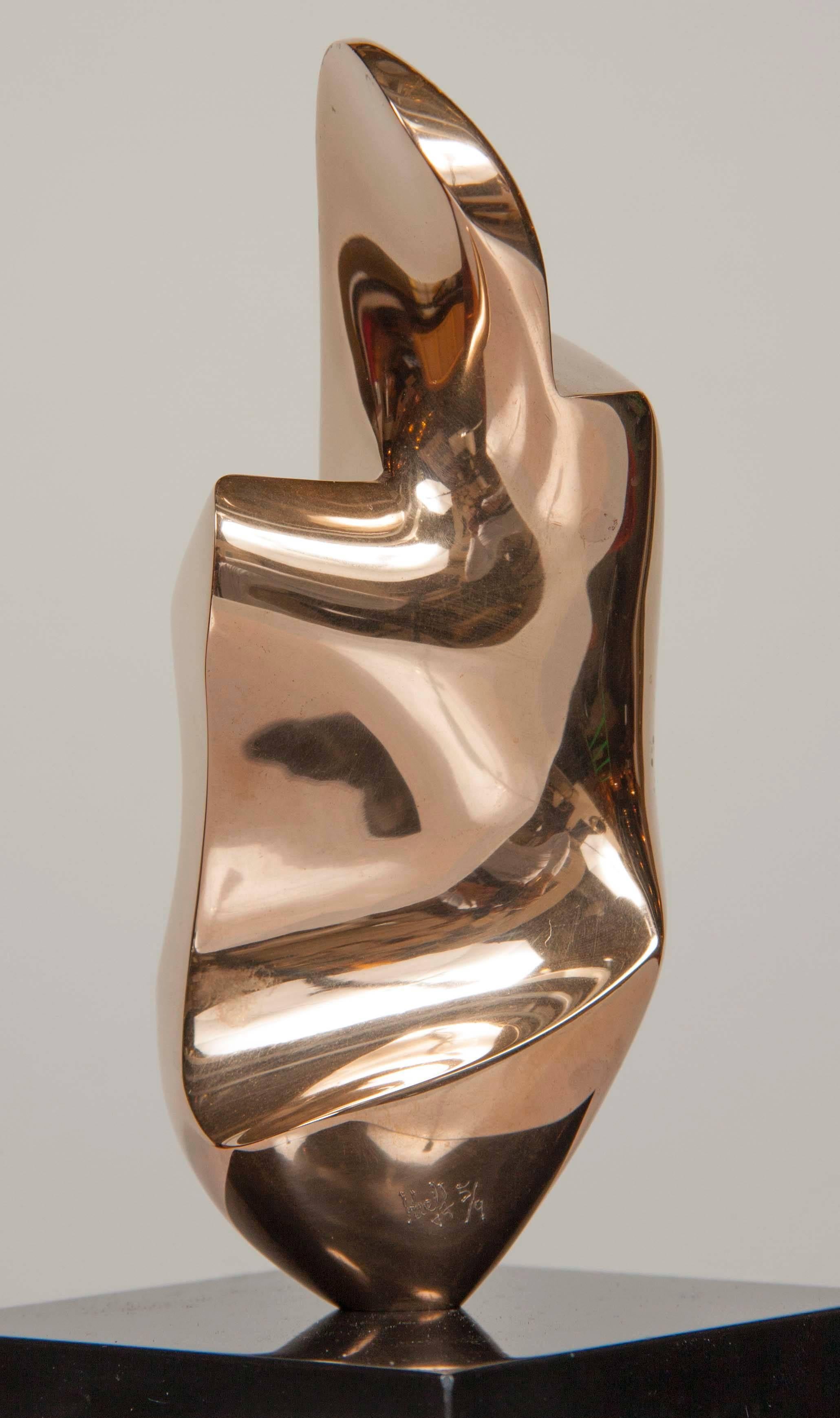 Canadian Bronze Abstract Sculpture by Antonio Grediaga Kieff, Signed and Numbered 5/9