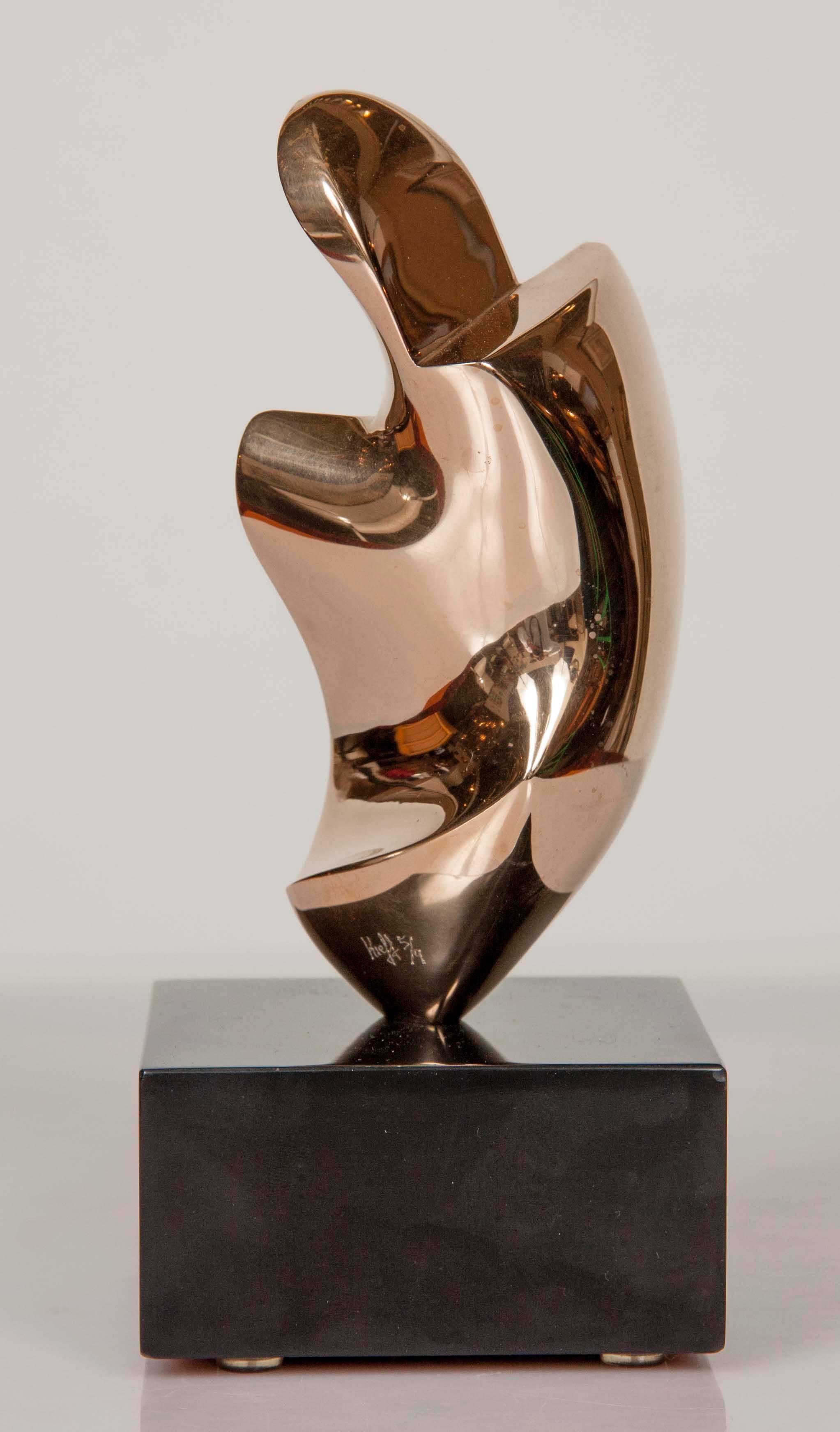 20th Century Bronze Abstract Sculpture by Antonio Grediaga Kieff, Signed and Numbered 5/9