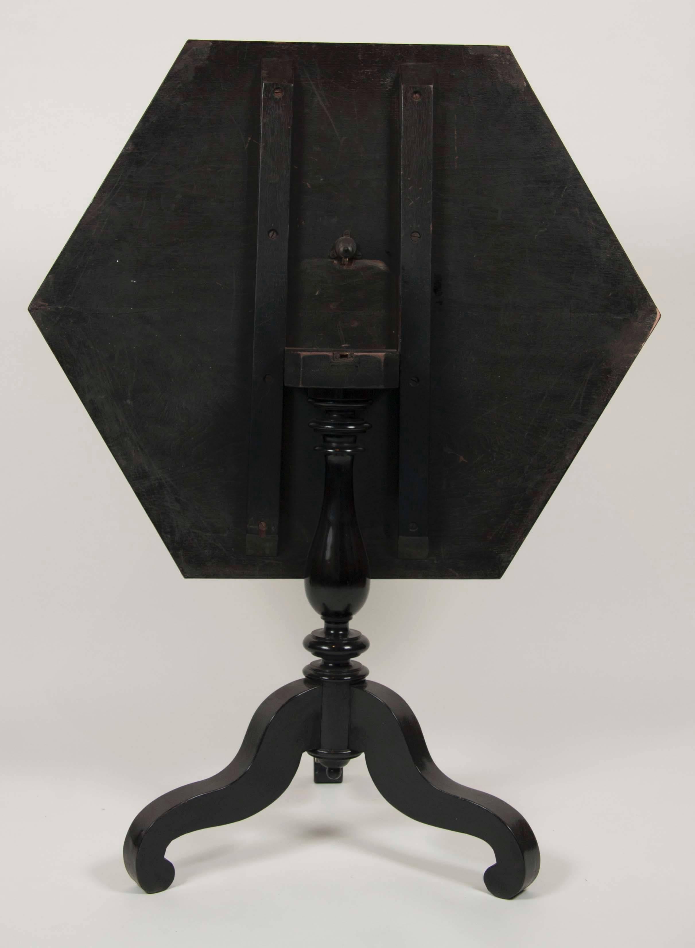 19th Century American Octagonal Tilt-Top Table 7