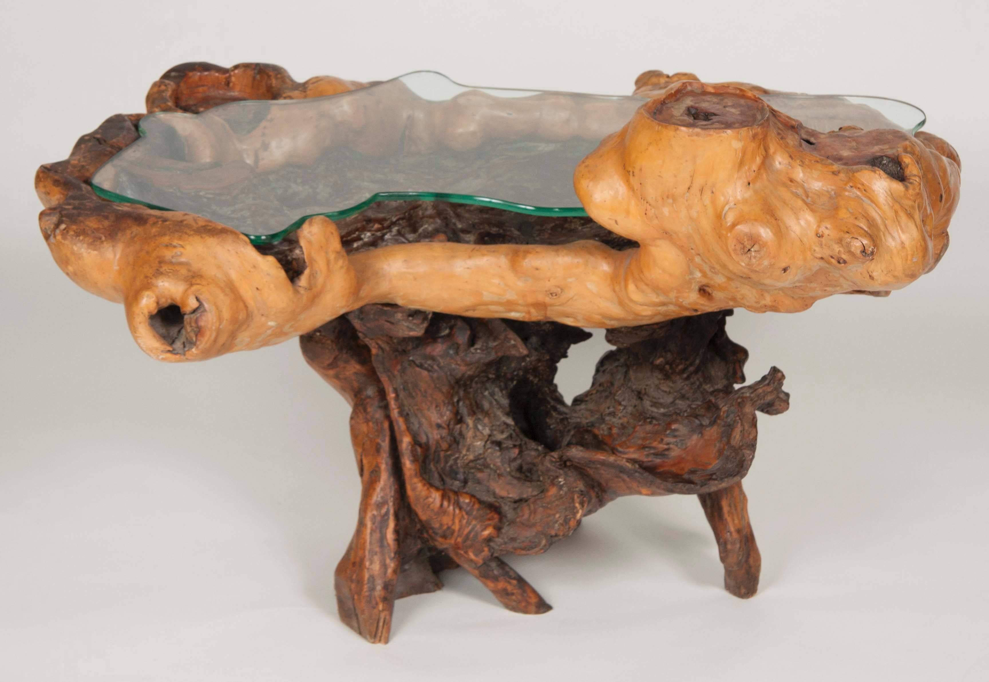 Impressive Ancient Chinese Scholar Root as Table In Good Condition For Sale In Stamford, CT