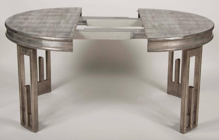 Silver Leaf Dining Table by James Mont Silver Leaf Dining Table by James Mont