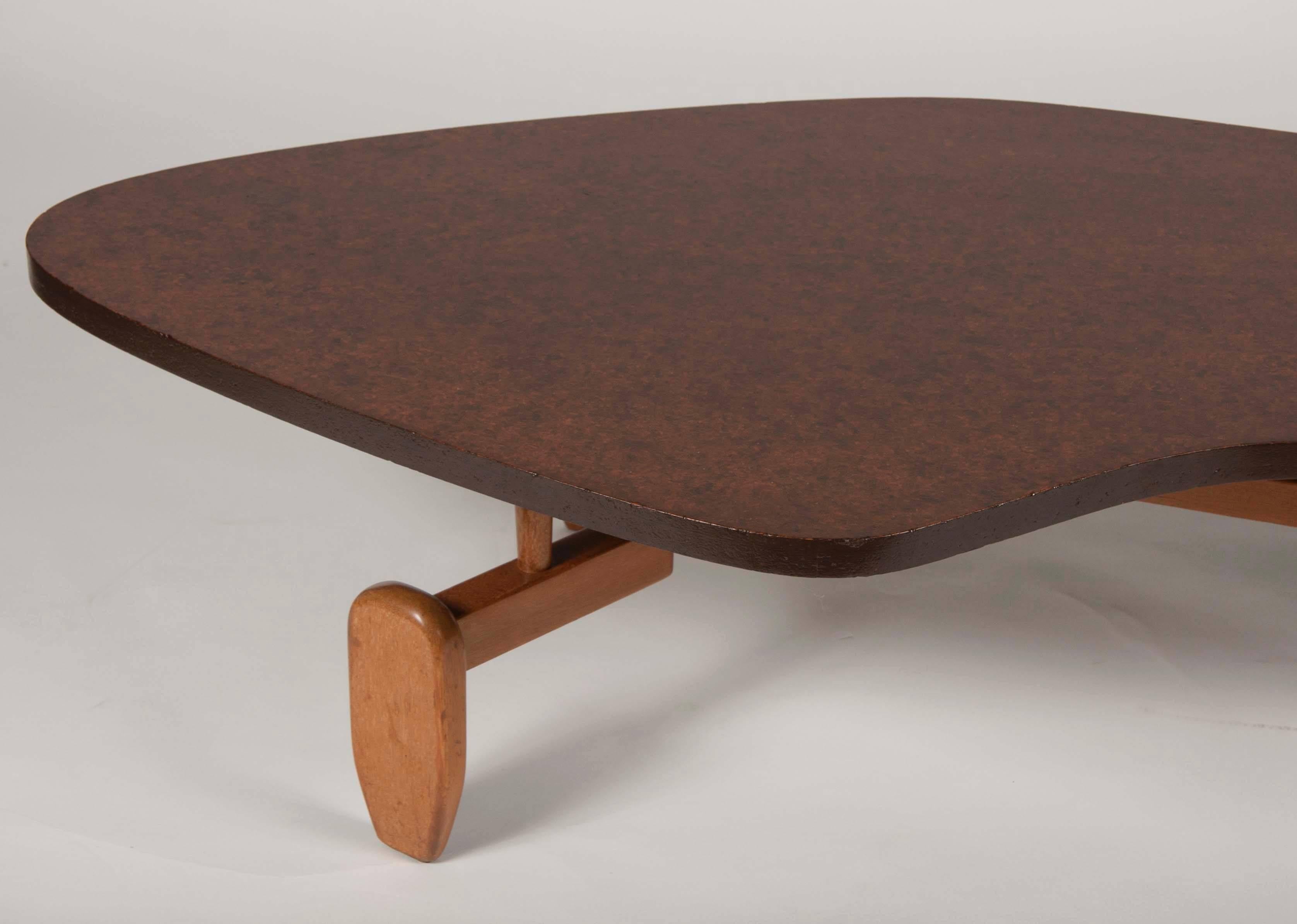 Mid-20th Century Floating Top Coffee Table by John Keal for Brown Saltman