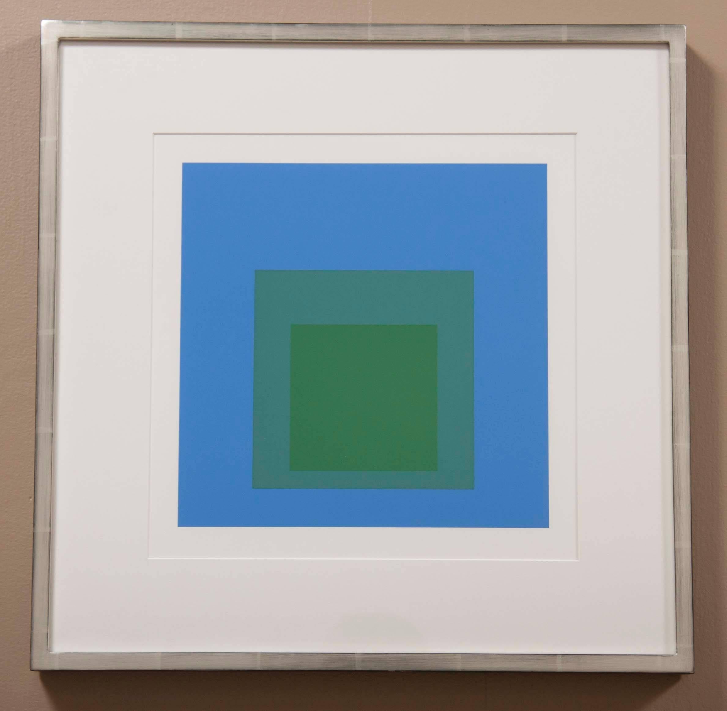 Modern Josef Albers Homage to the Square