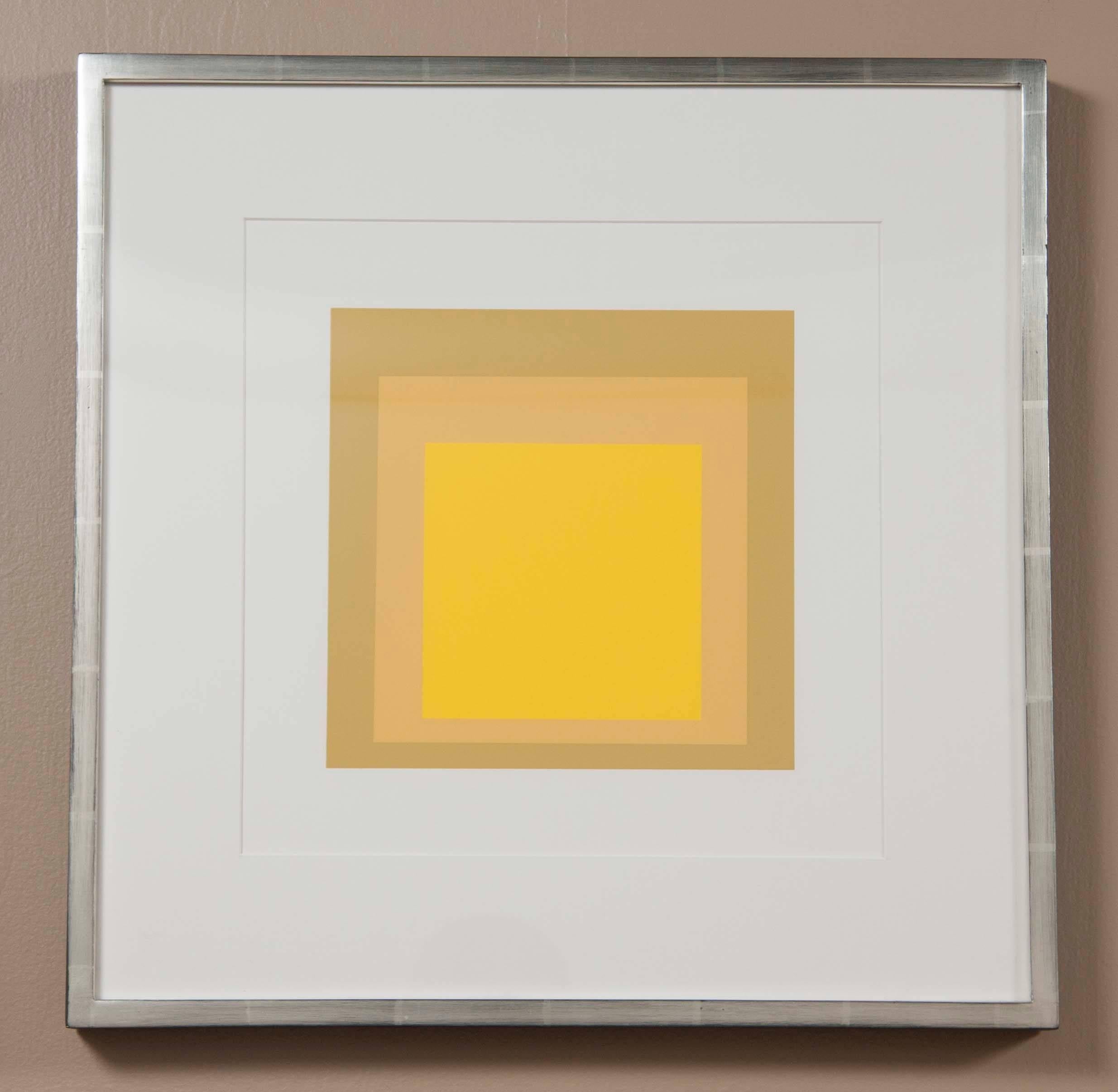 American Josef Albers Homage to the Square from Formations: Articulation, 1972 Portfolio