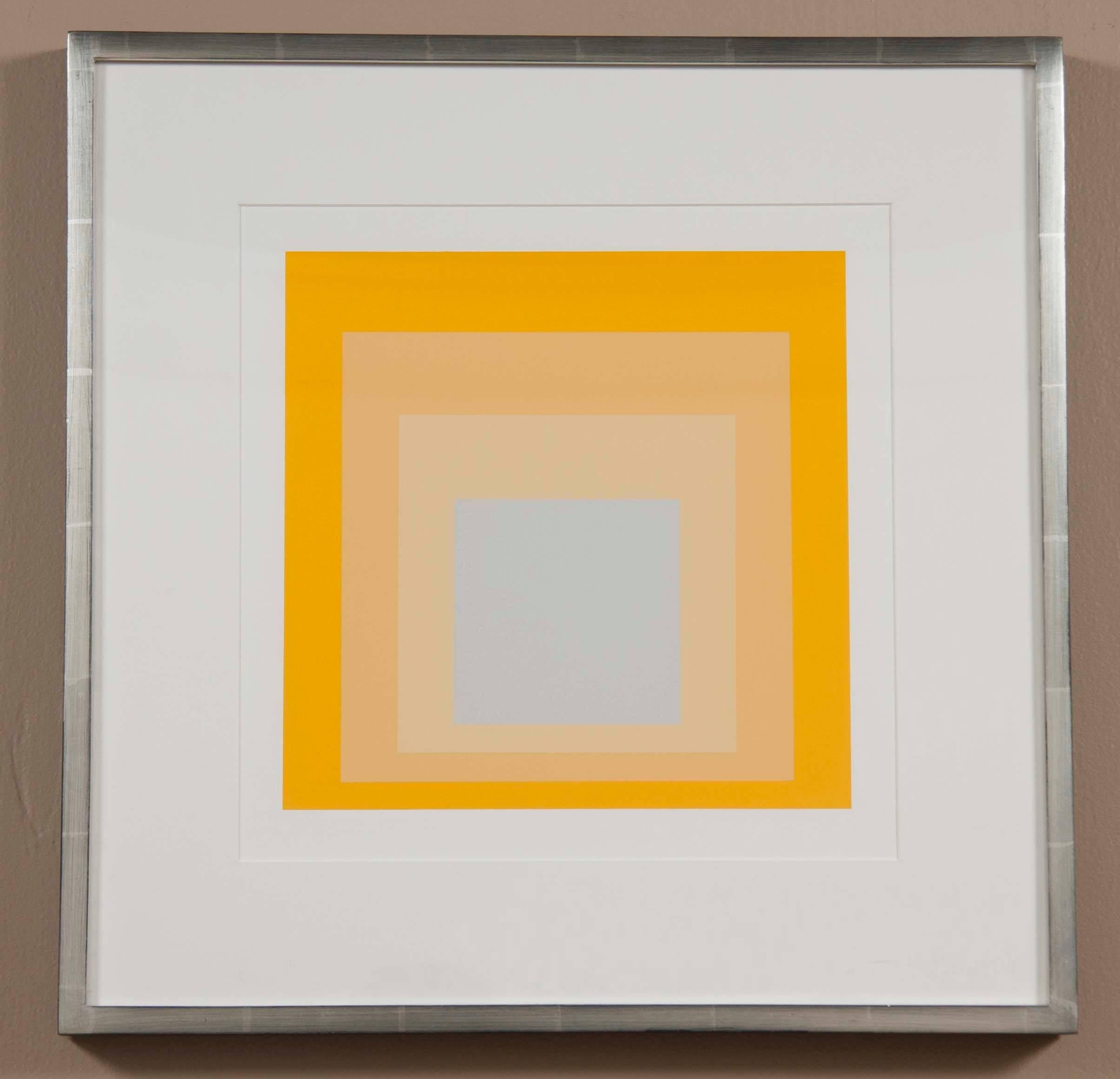 Mid-Century Modern Josef Albers Homage to the Square