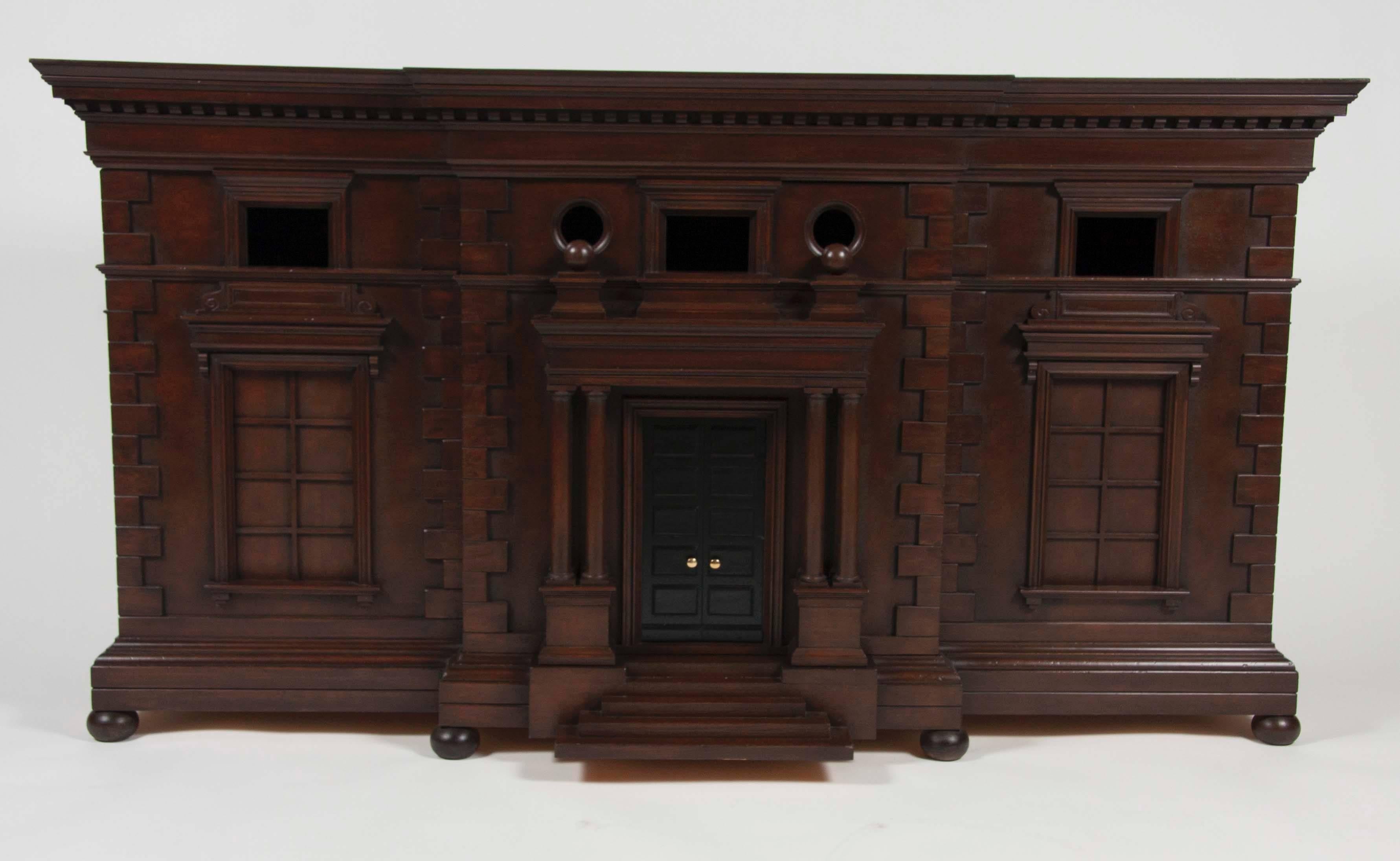 Architecturally Influenced American Credenza In Good Condition For Sale In Stamford, CT