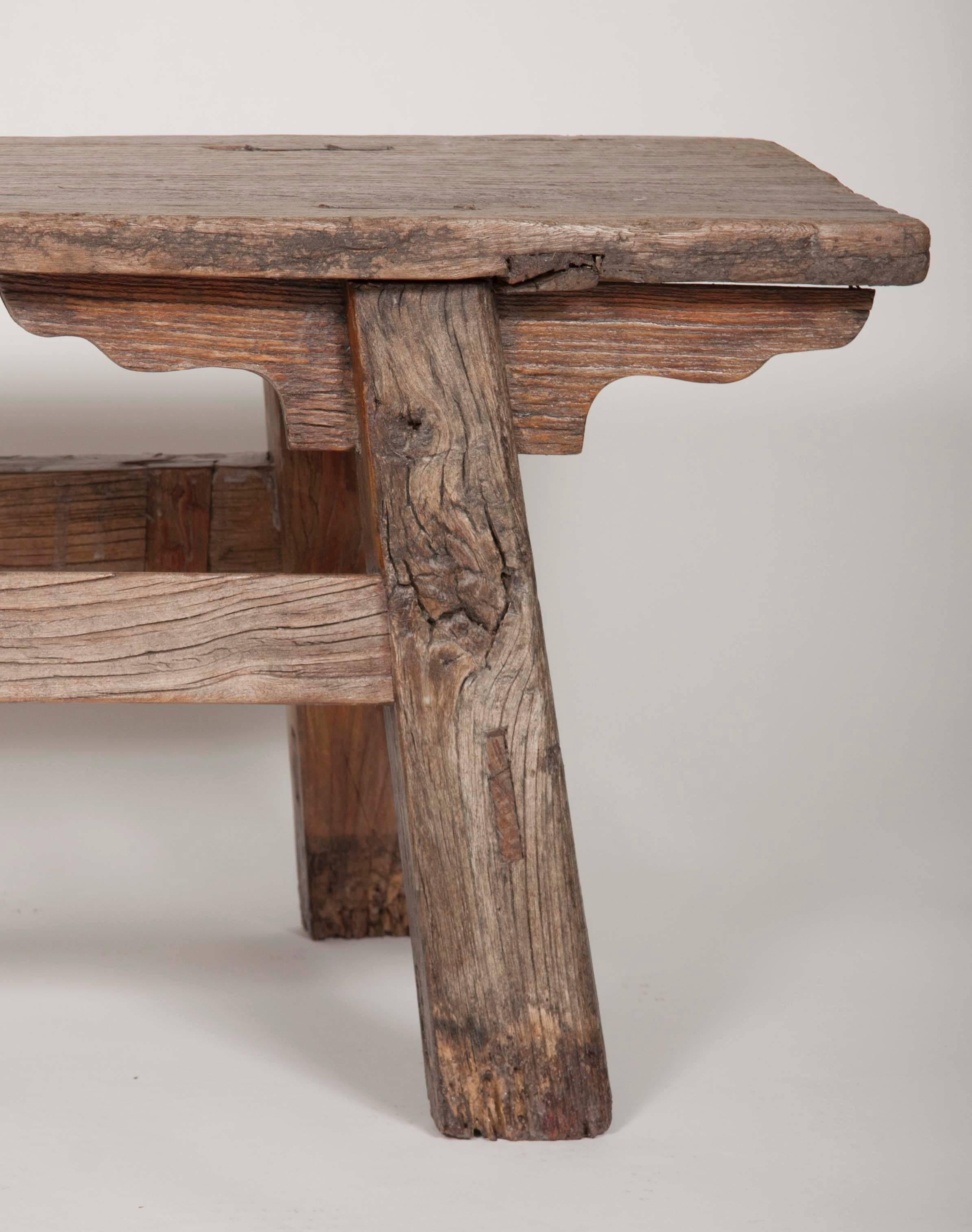 Pair of French Rustic Benches 1