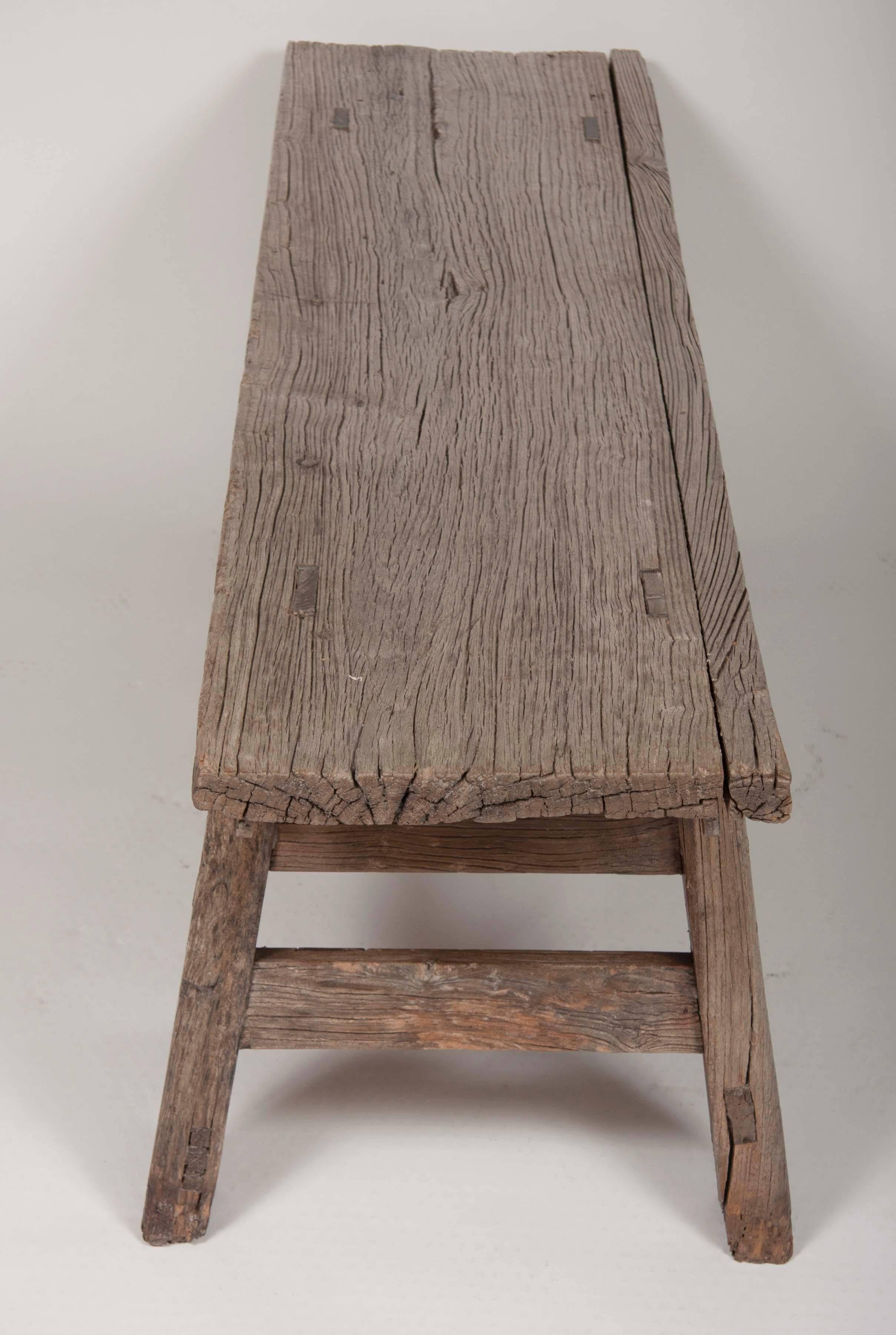 Pair of French Rustic Benches 4