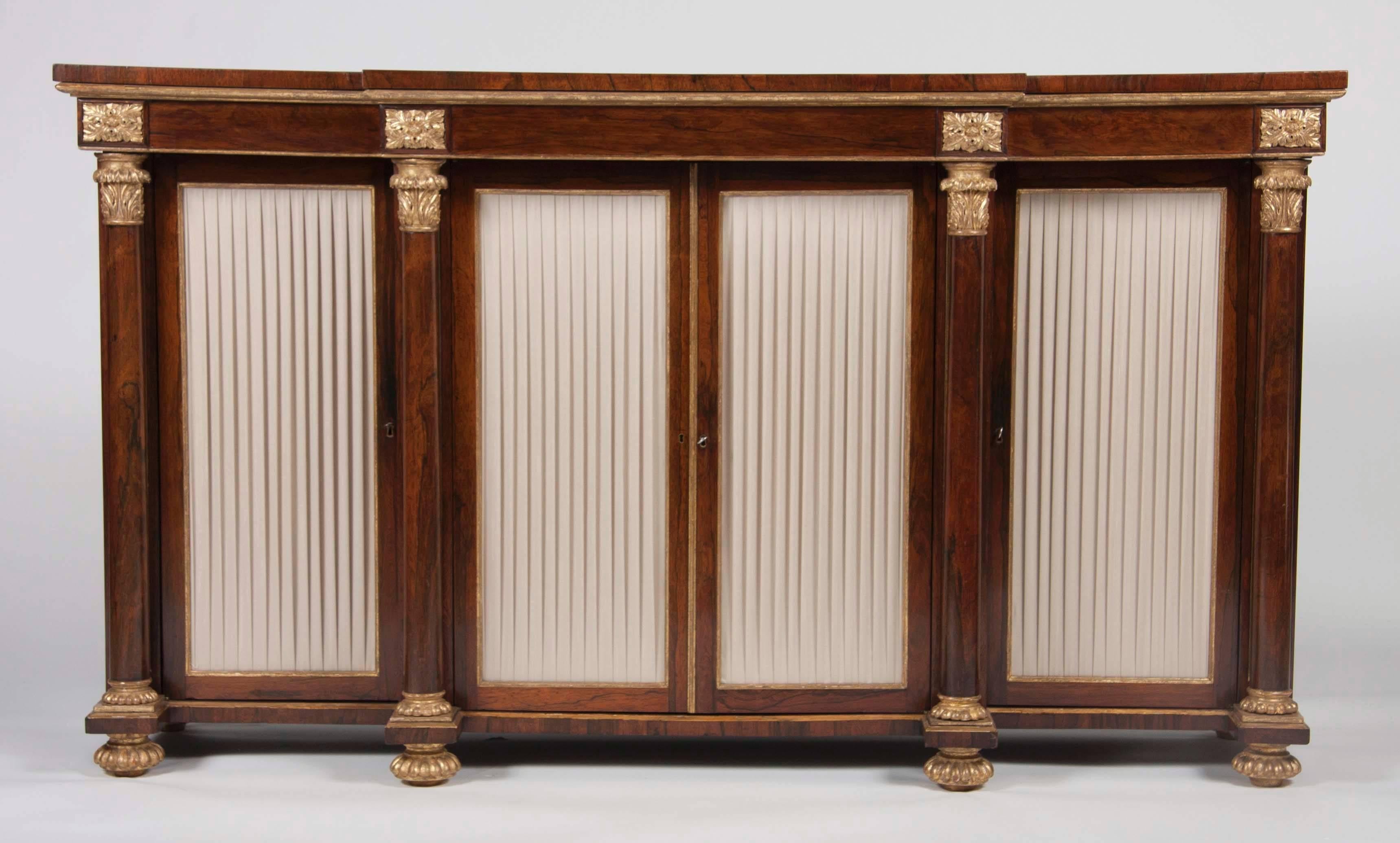British English Regency Rosewood Credenza