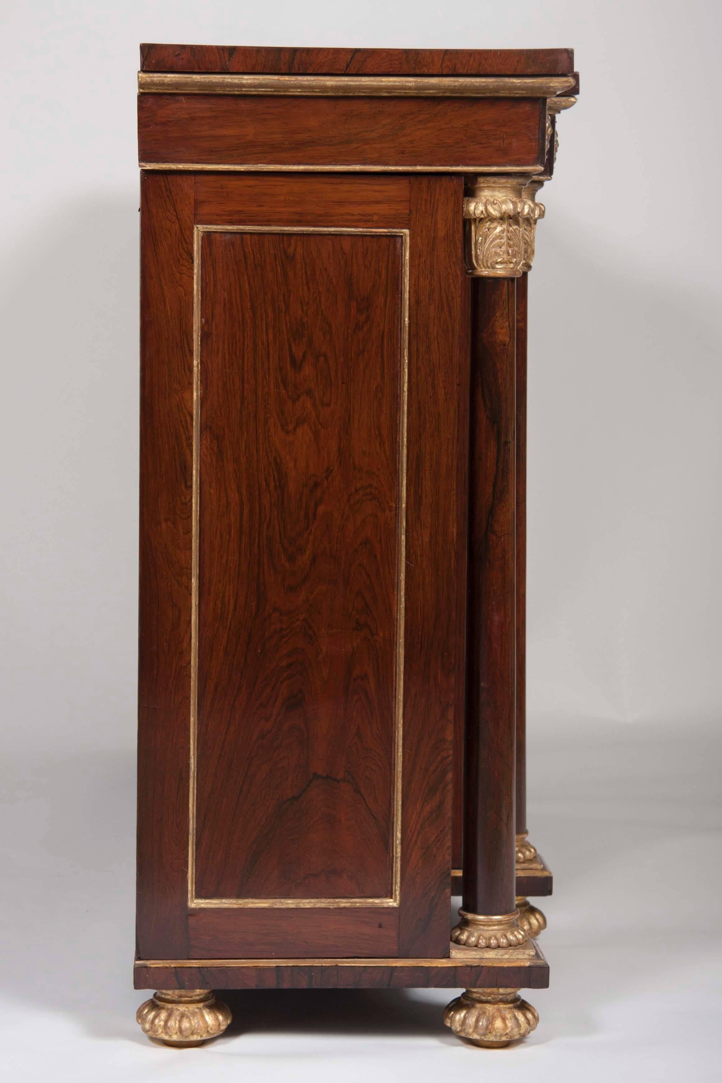 English Regency Rosewood Credenza 4