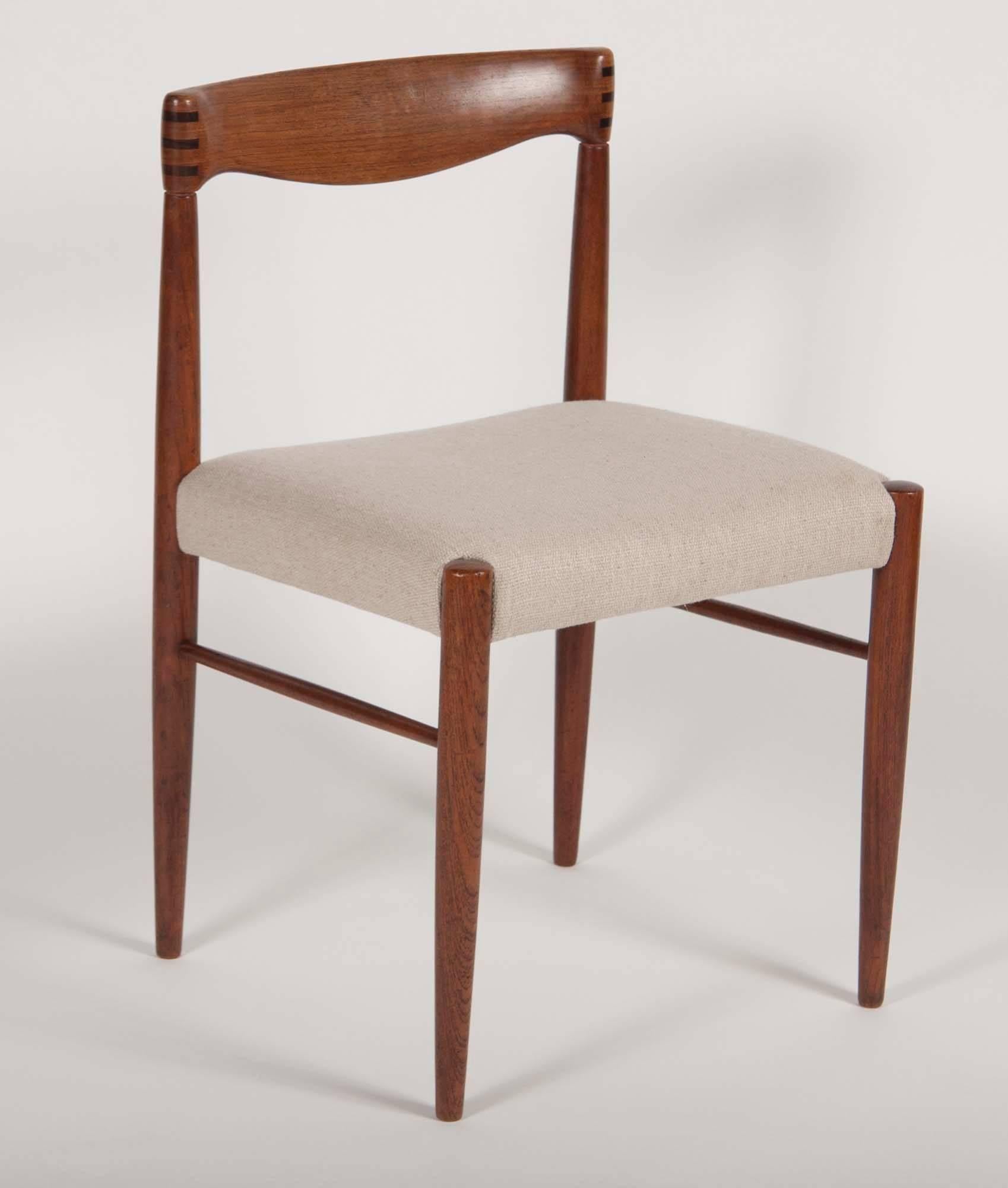 Danish Set of Four H. W. Klein for Bramin Dining Chairs