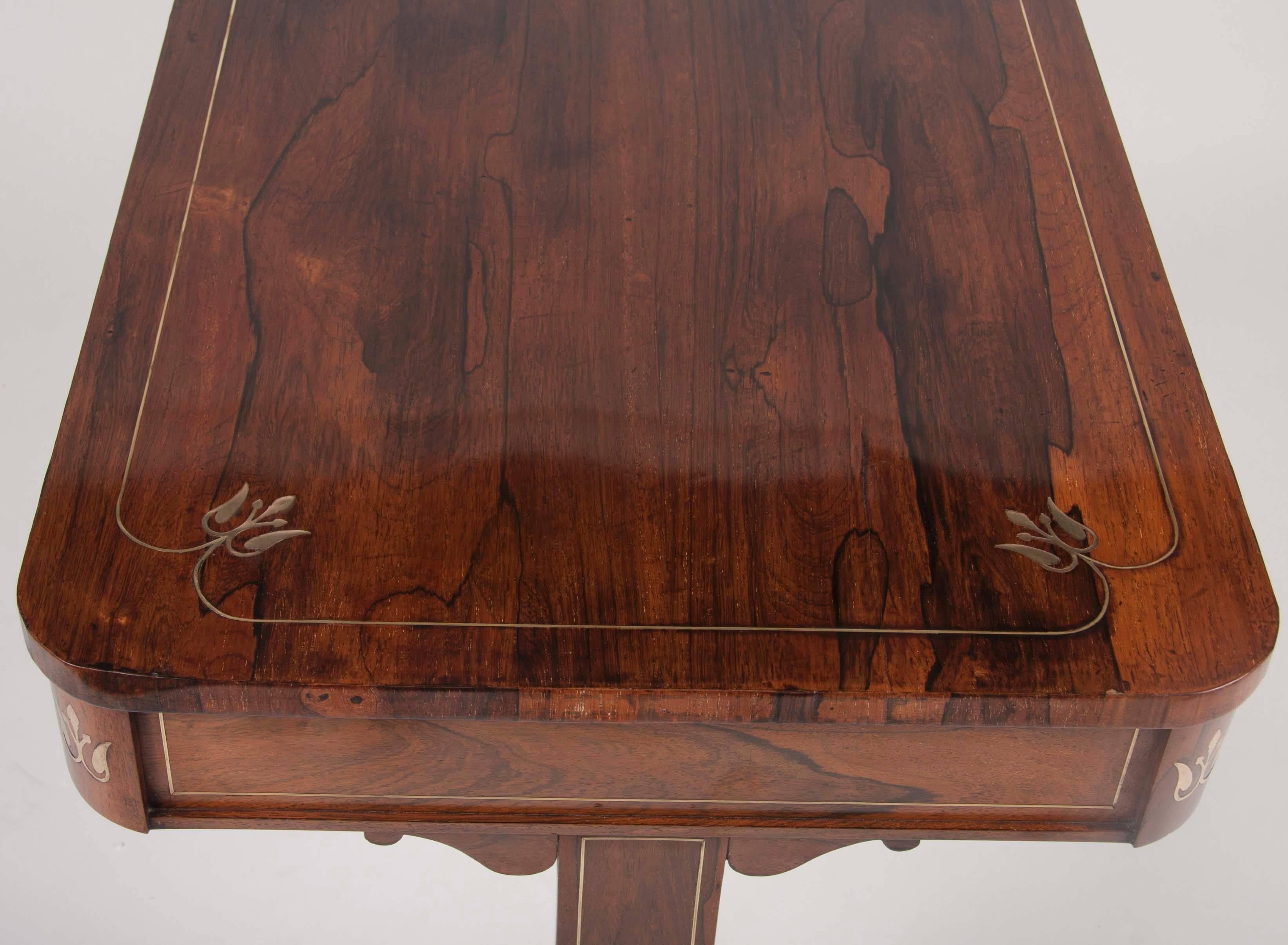 Regency Rosewood and Parcel-Gilt Library Table 4