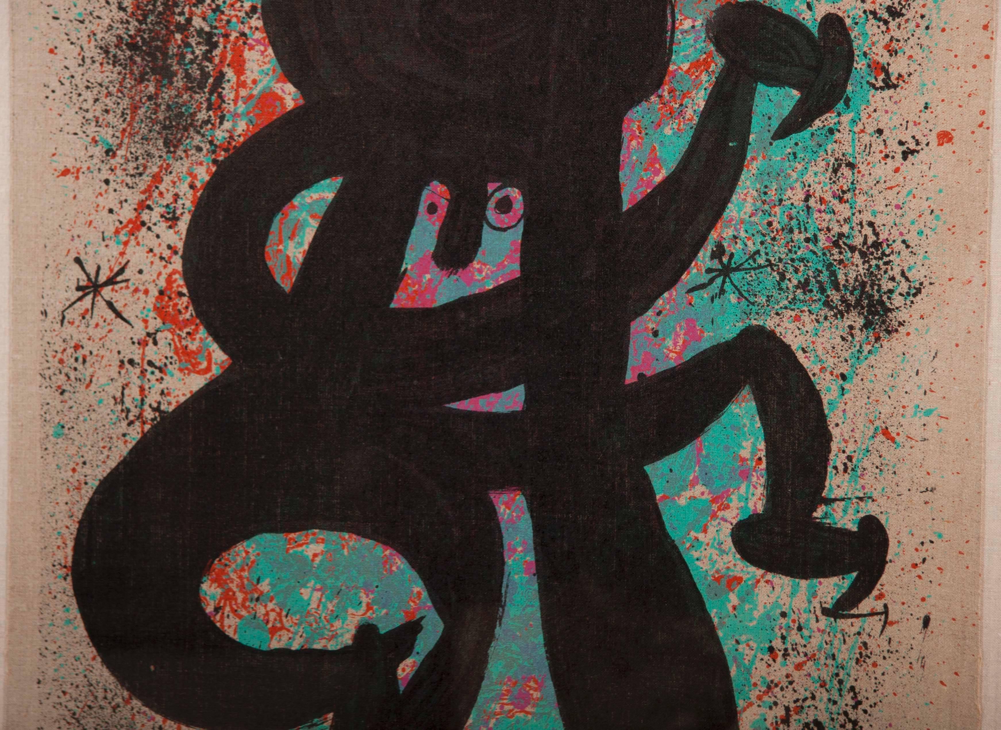 Paper Carborundum Lithograph by Joan Miro