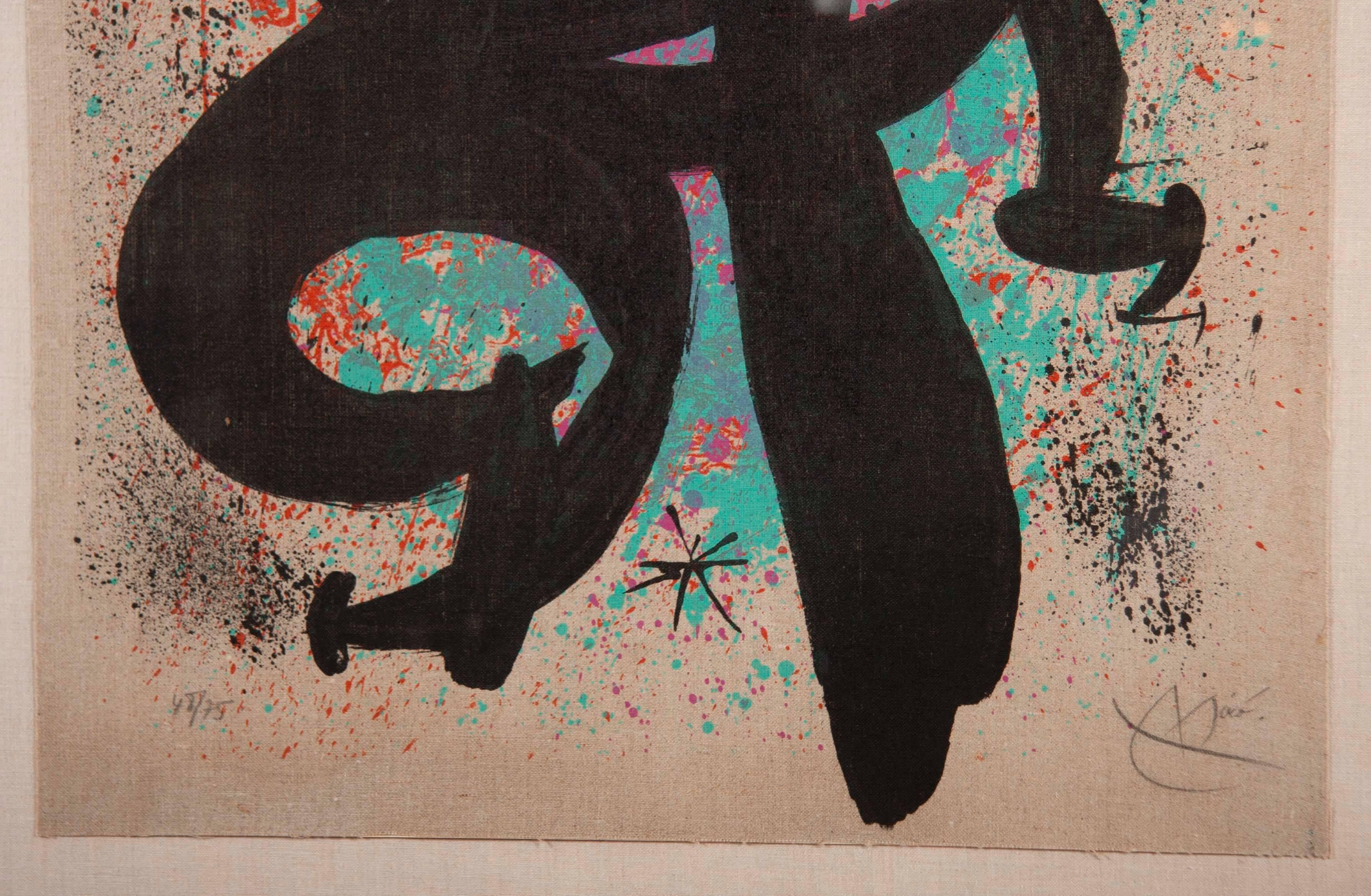 Carborundum Lithograph by Joan Miro 3