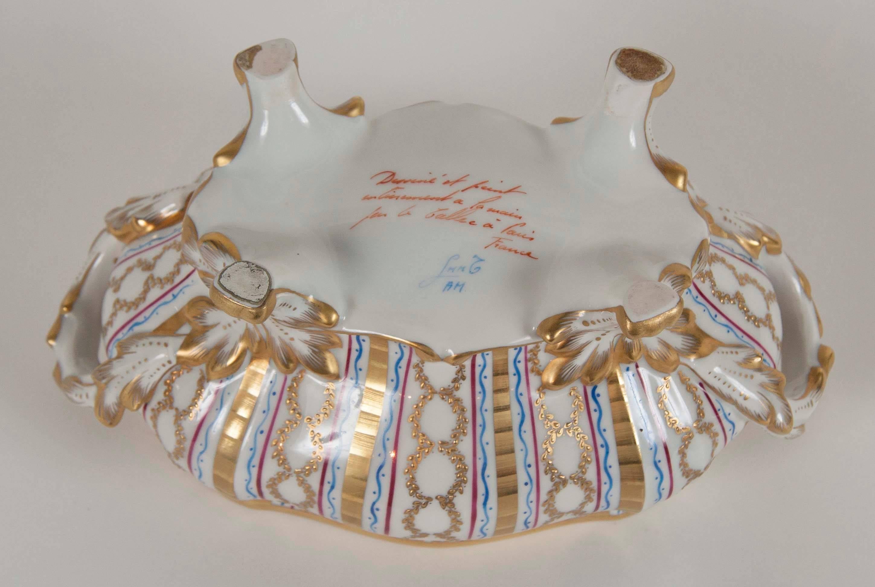 French Tallec for Tiffany Plates and Covered Server In Good Condition In Stamford, CT