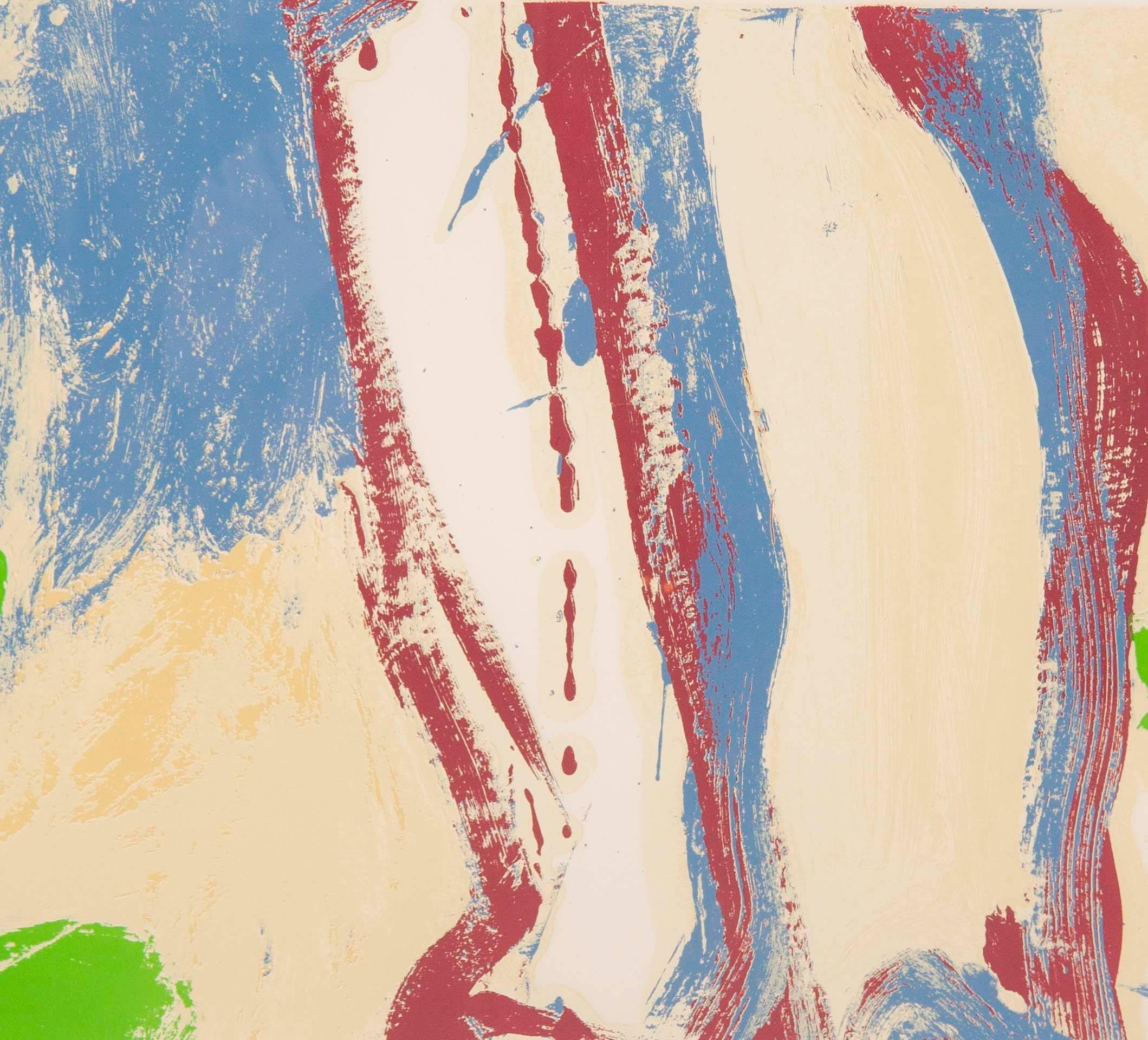 Fin du 20e siècle Sérigraphie sans titre de l'artiste expressionniste abstrait Willem de Kooning