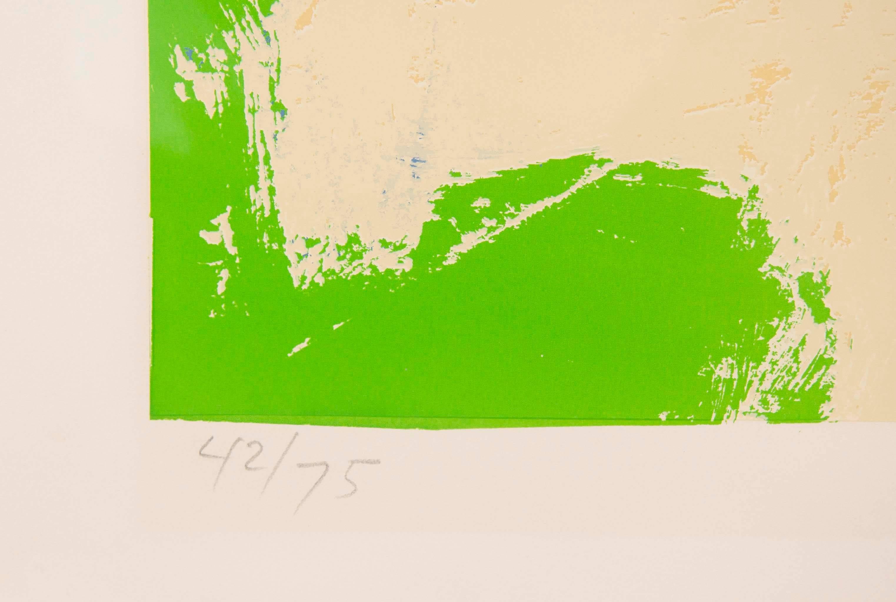 Sérigraphie sans titre de l'artiste expressionniste abstrait Willem de Kooning 2