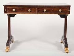 Very Fine English Regency Rosewood Library Table