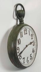 Monumental Industrial Copper and Brass Pocket Watch Trade Sign