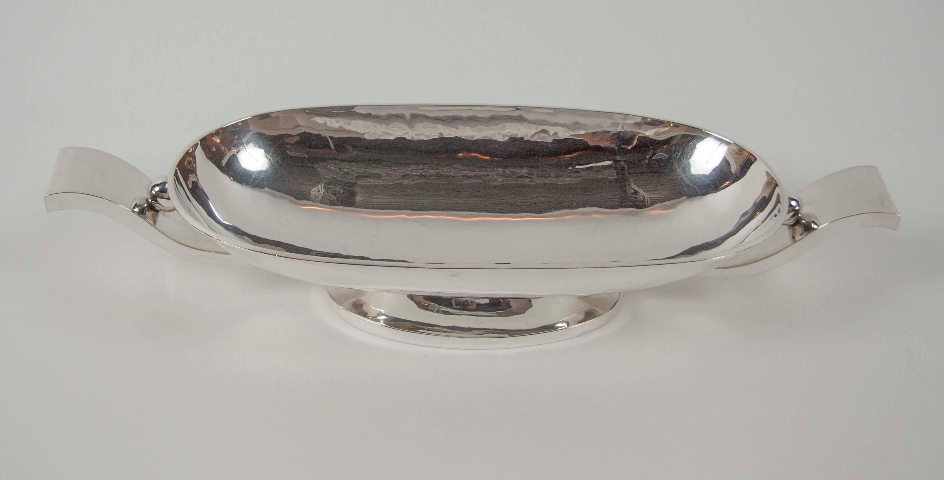 Mexican Art Deco Style Sterling Silver Centre Bowl by Tango Aceves