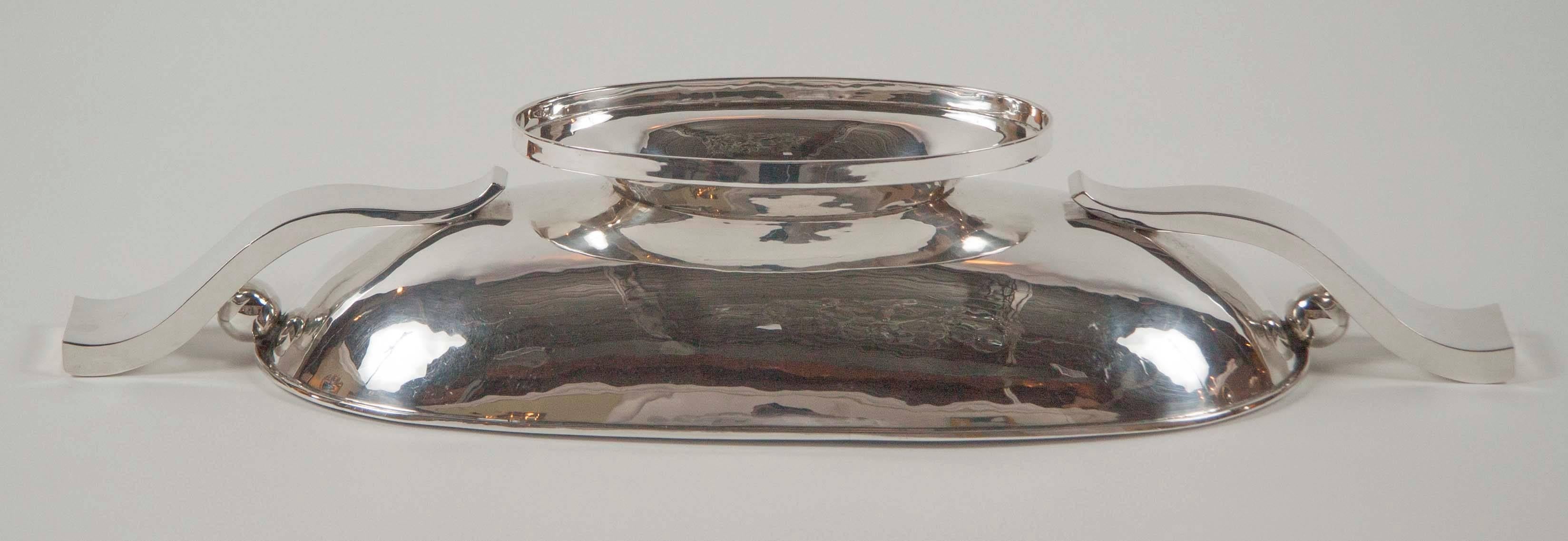 Art Deco Style Sterling Silver Centre Bowl by Tango Aceves 3