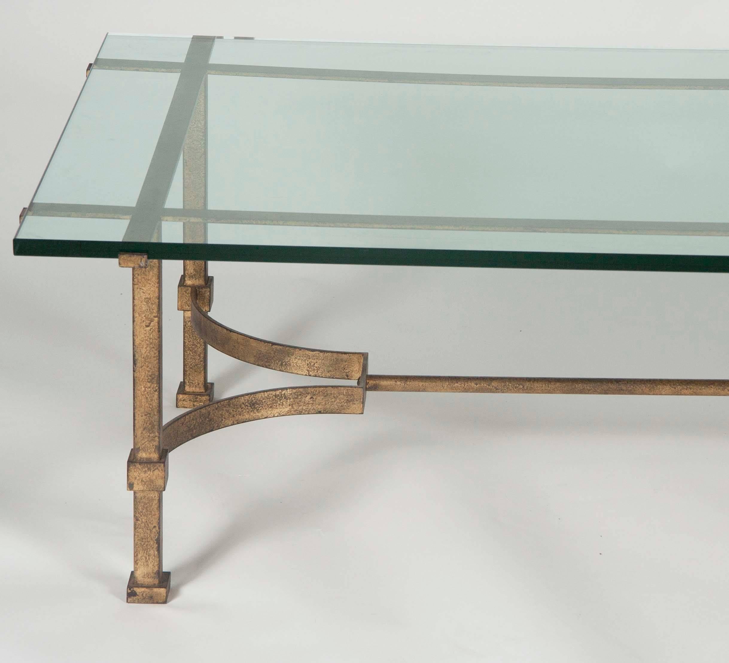 Gilt Bronze and Glass Coffee Table 1