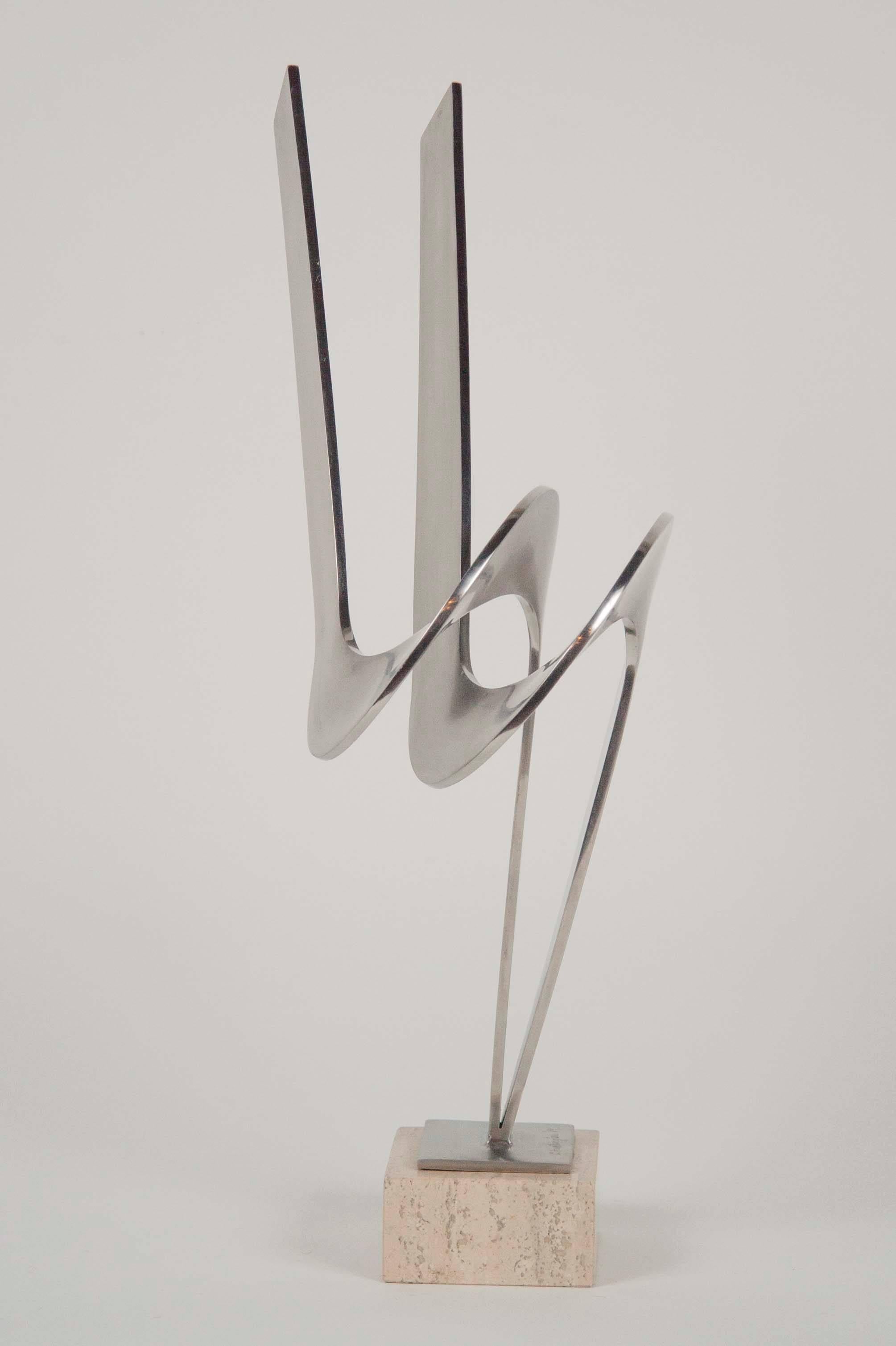 Late 20th Century Steel Sculpture by Charles Huntington For Sale