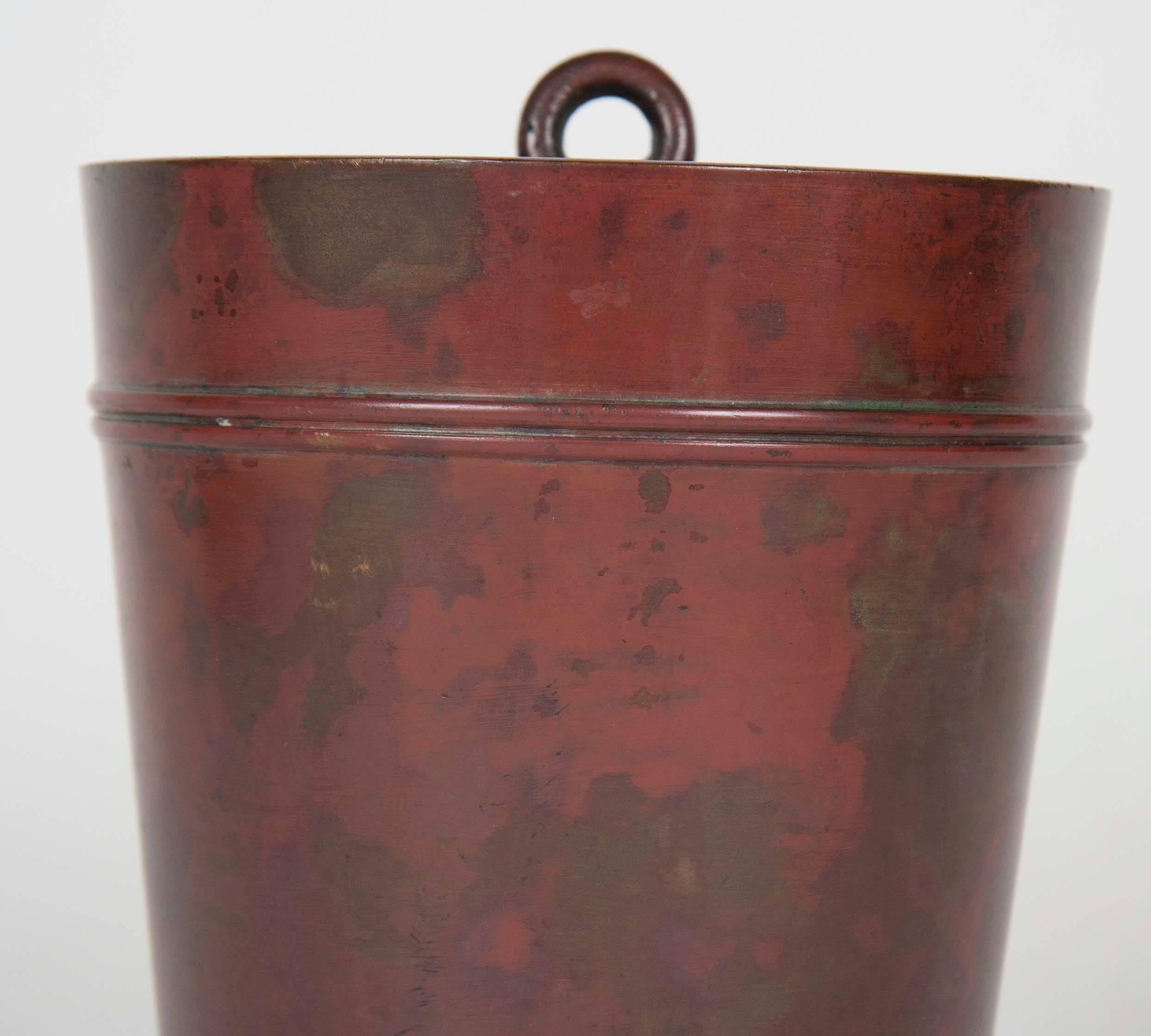 Japanese Bronze Hanging Censor In Excellent Condition In Stamford, CT
