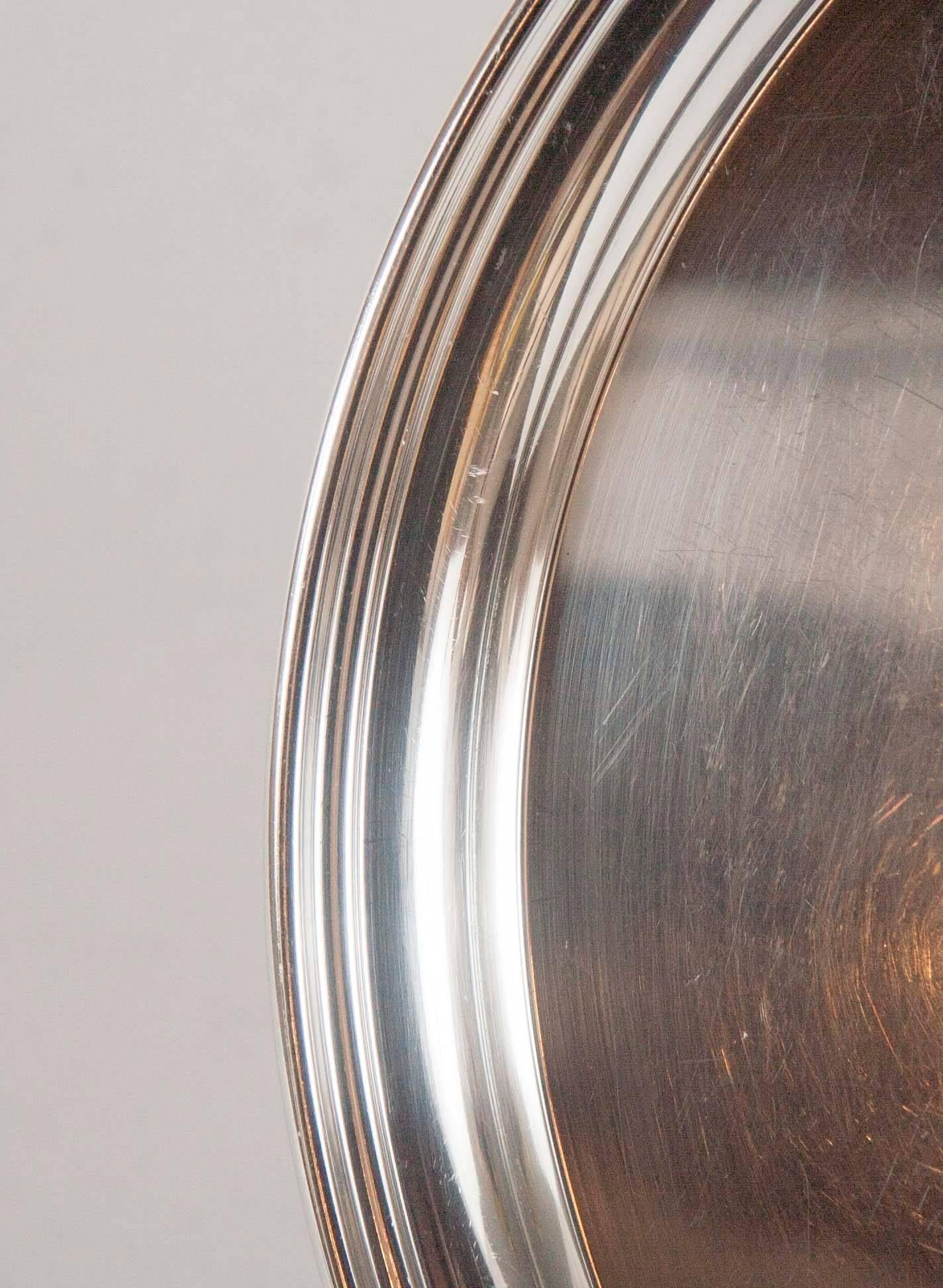 Sterlingsilber-Tablett von Cartier im Zustand „Gut“ im Angebot in Stamford, CT