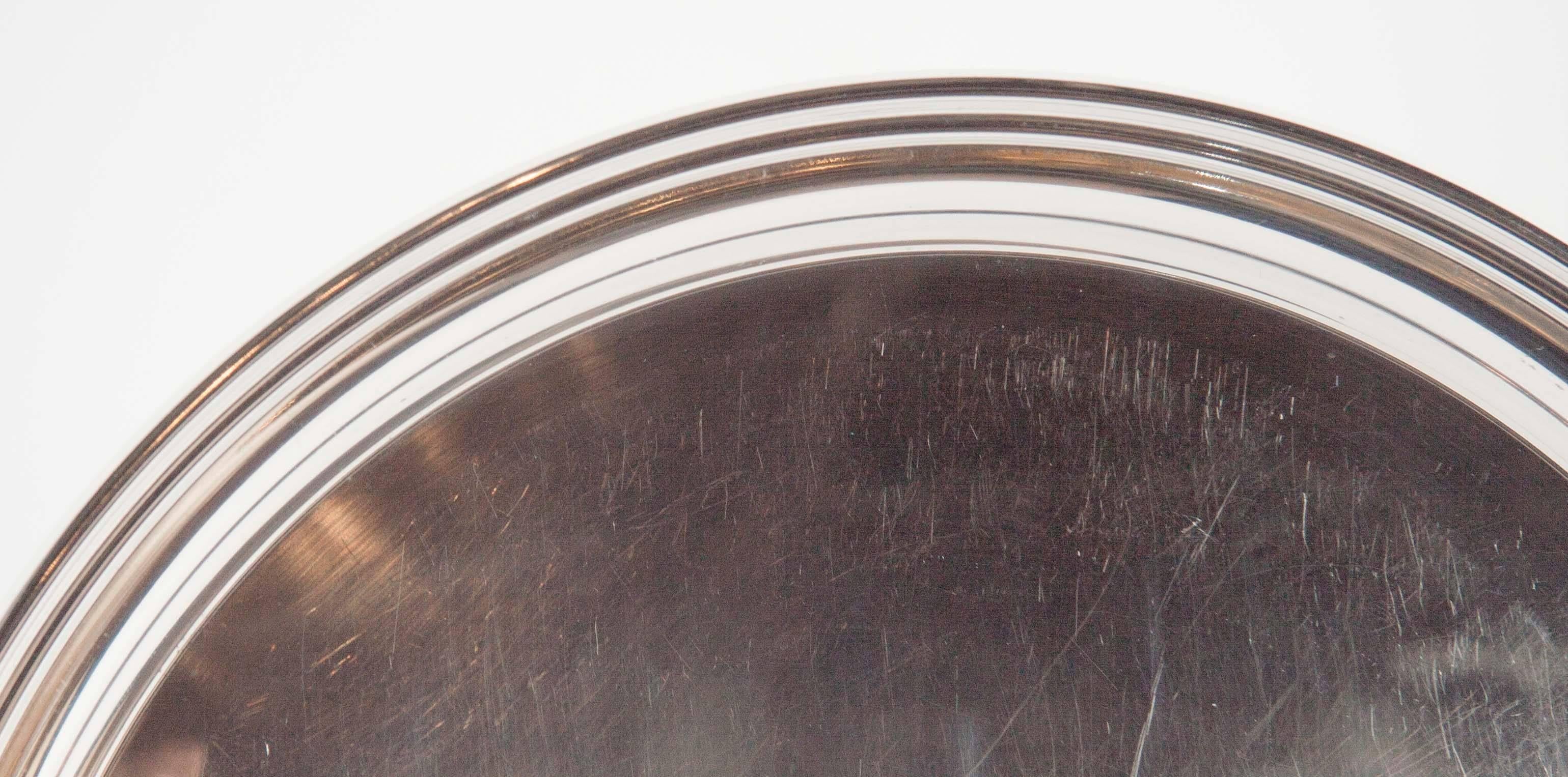 Sterlingsilber-Tablett von Cartier im Angebot 2