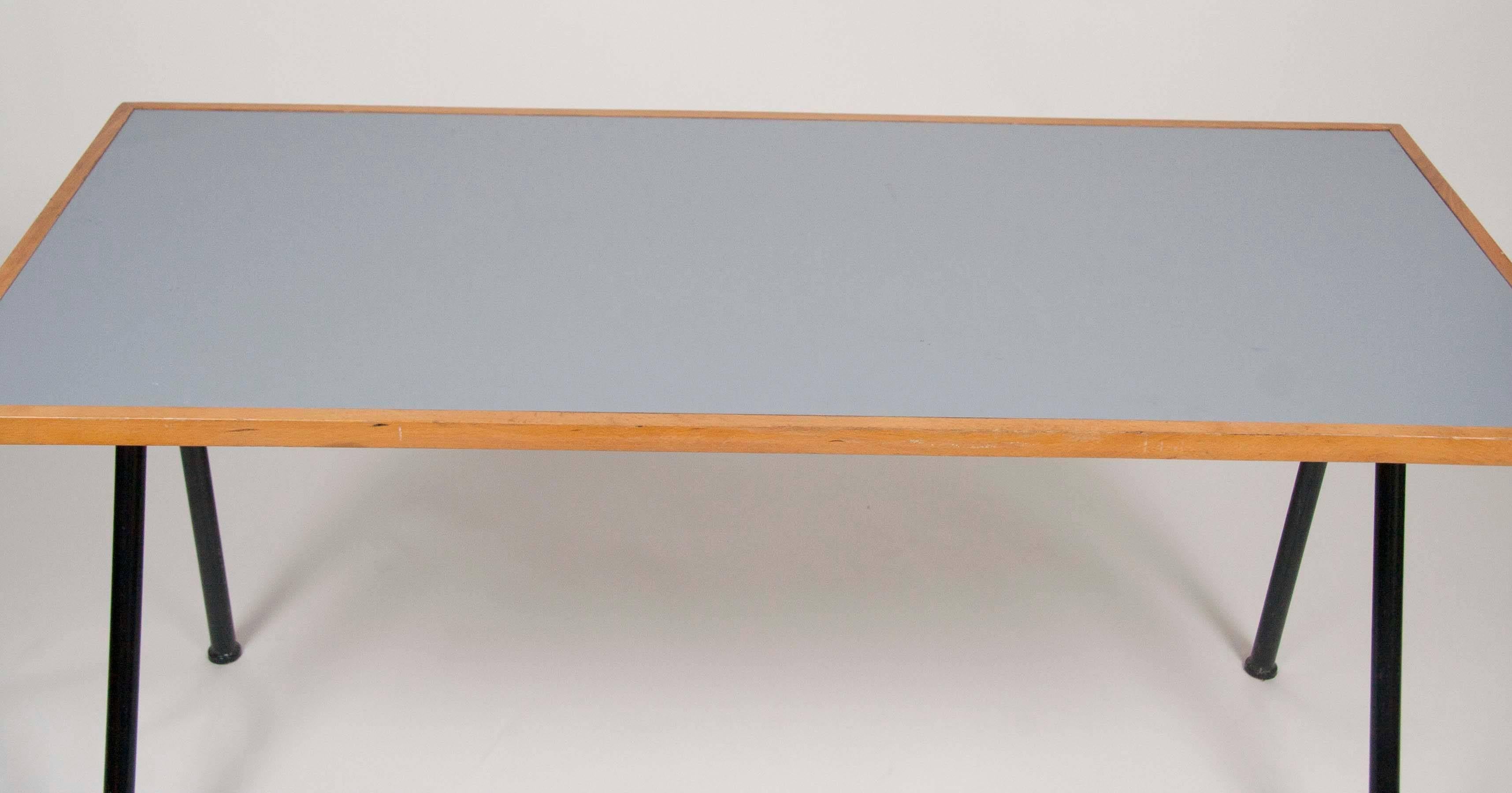 Mid-Century Modern Compass Desk by Jean Prouve