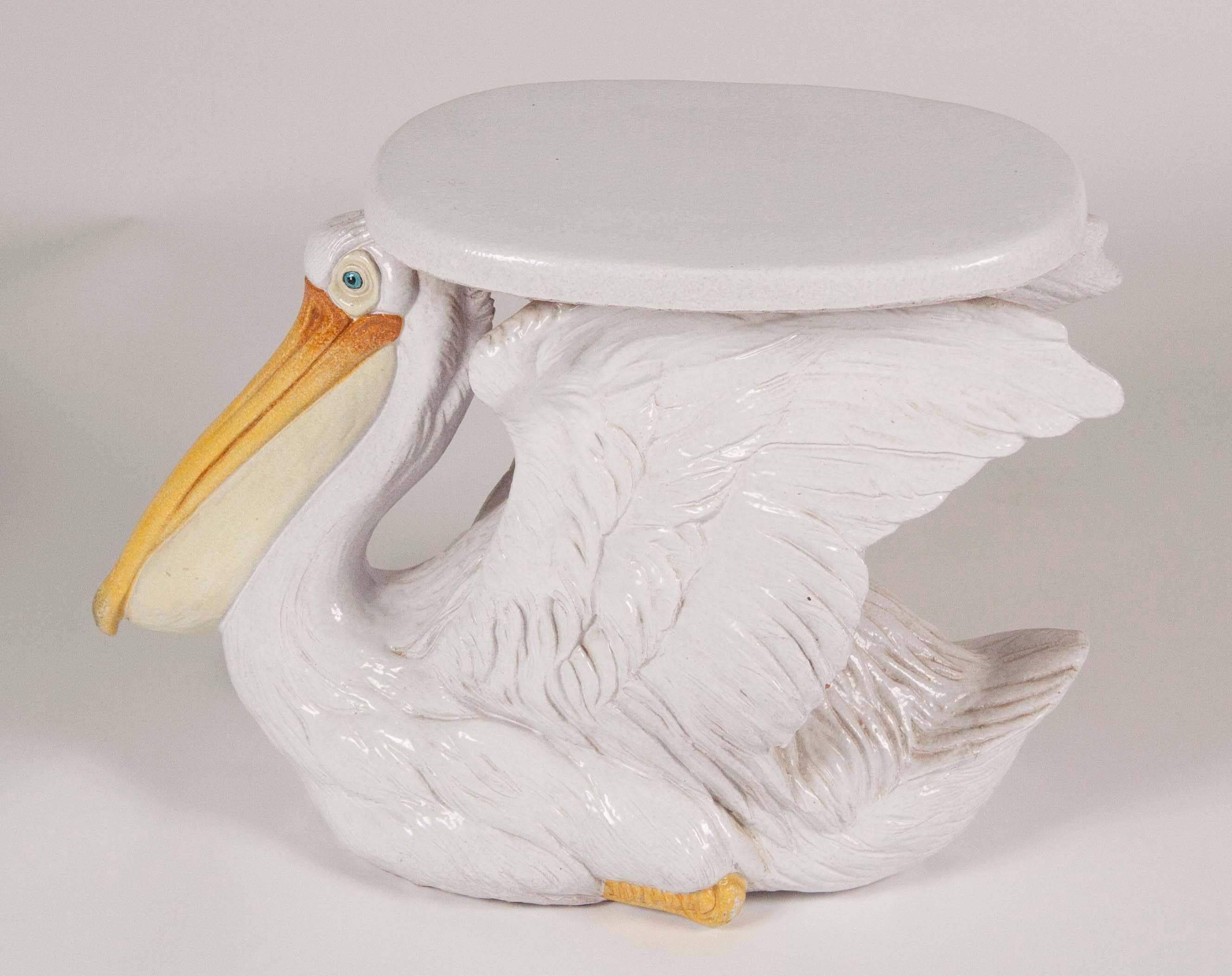 Italian Garden Seat in the Form of a Pelican In Excellent Condition In Stamford, CT