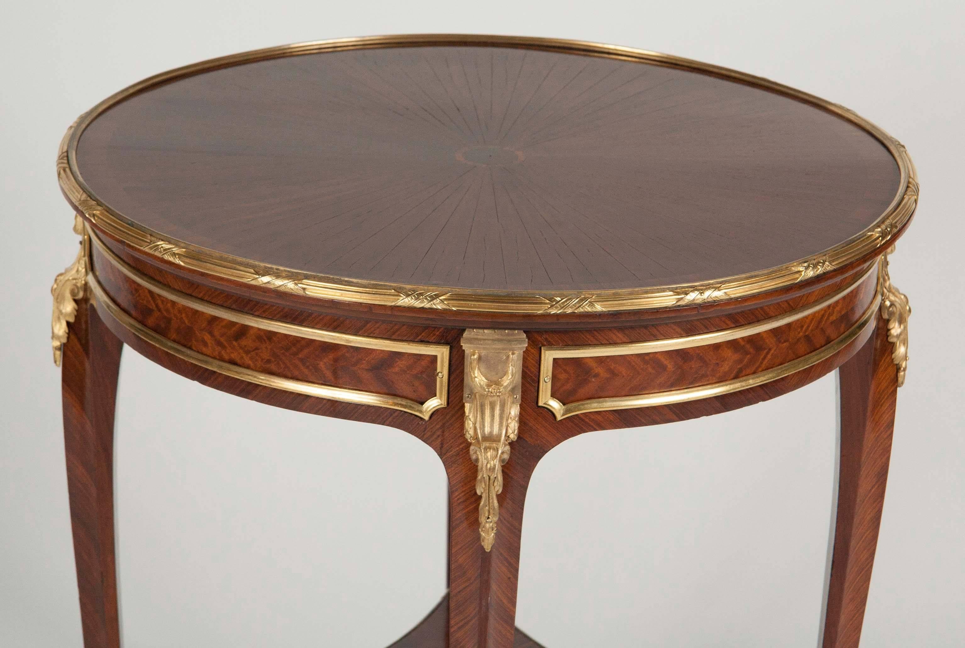 French Bronze Mounted Gueridon Table For Sale 3