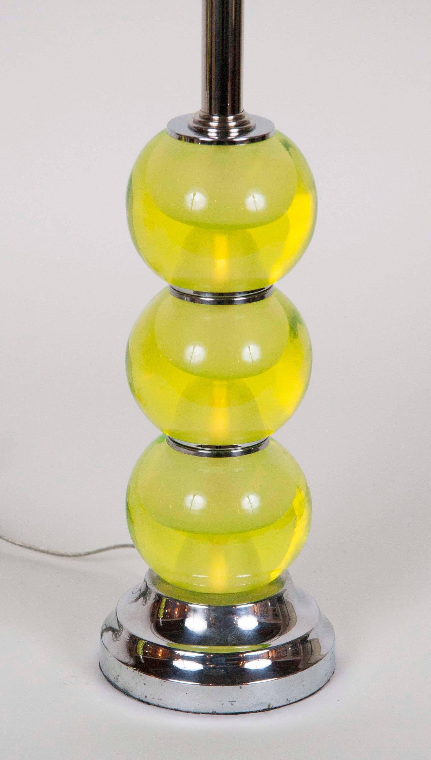 Italian Pair of Mid-Century Murano Glass Lamps For Sale