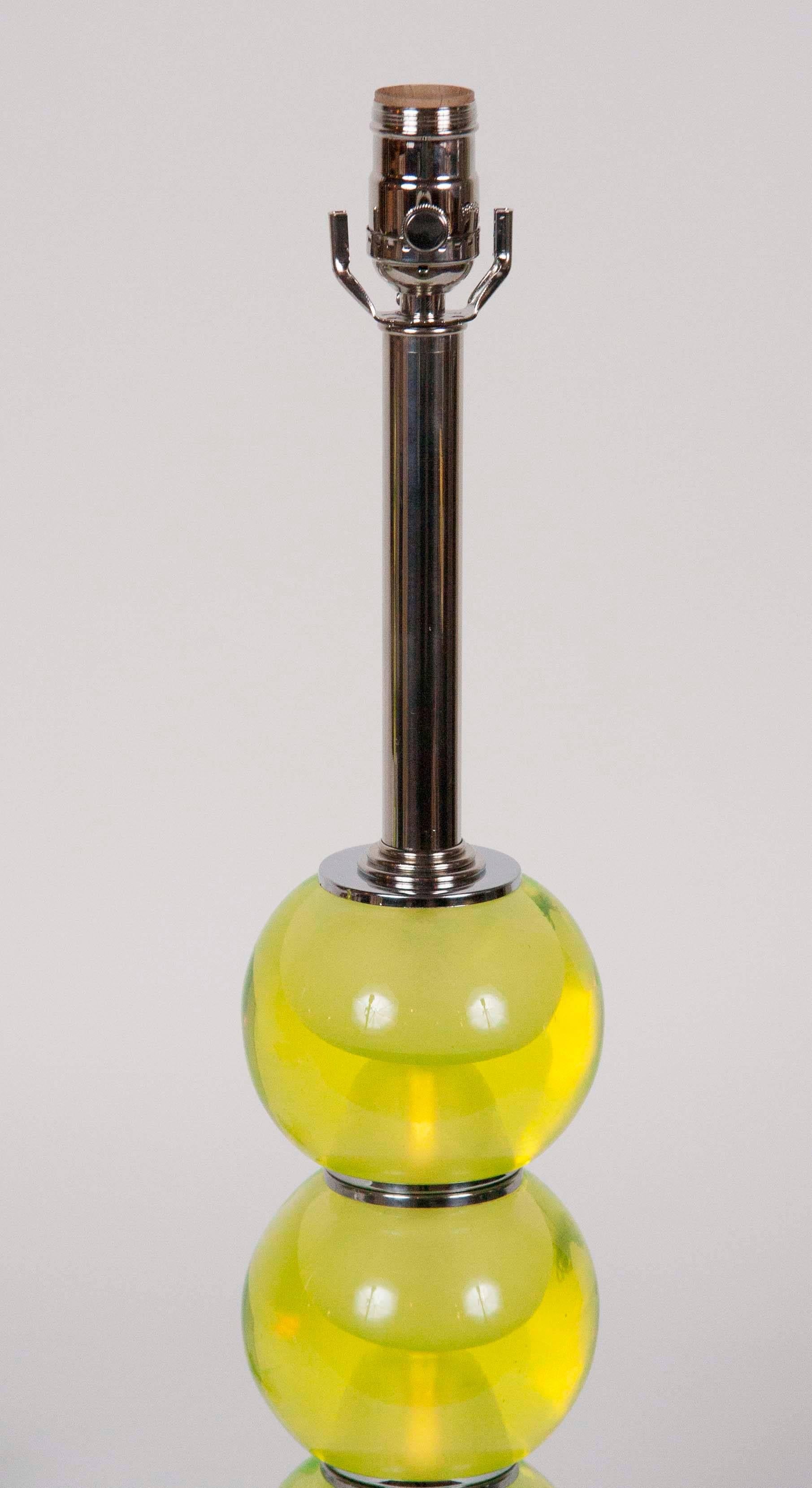 Mid-20th Century Pair of Mid-Century Murano Glass Lamps For Sale