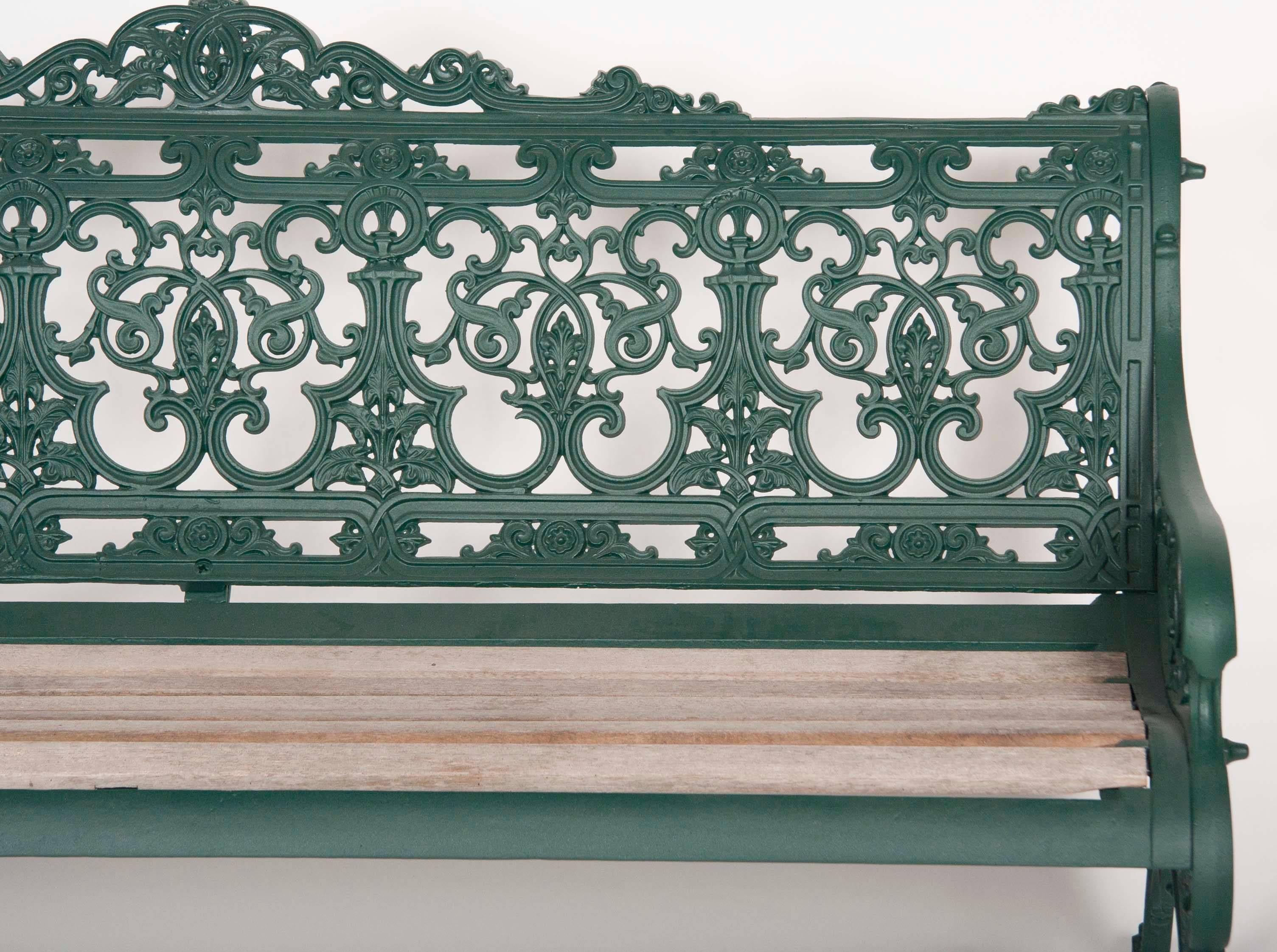 Powder-Coated  Cast Iron Bench by Andrew McLaren & Co