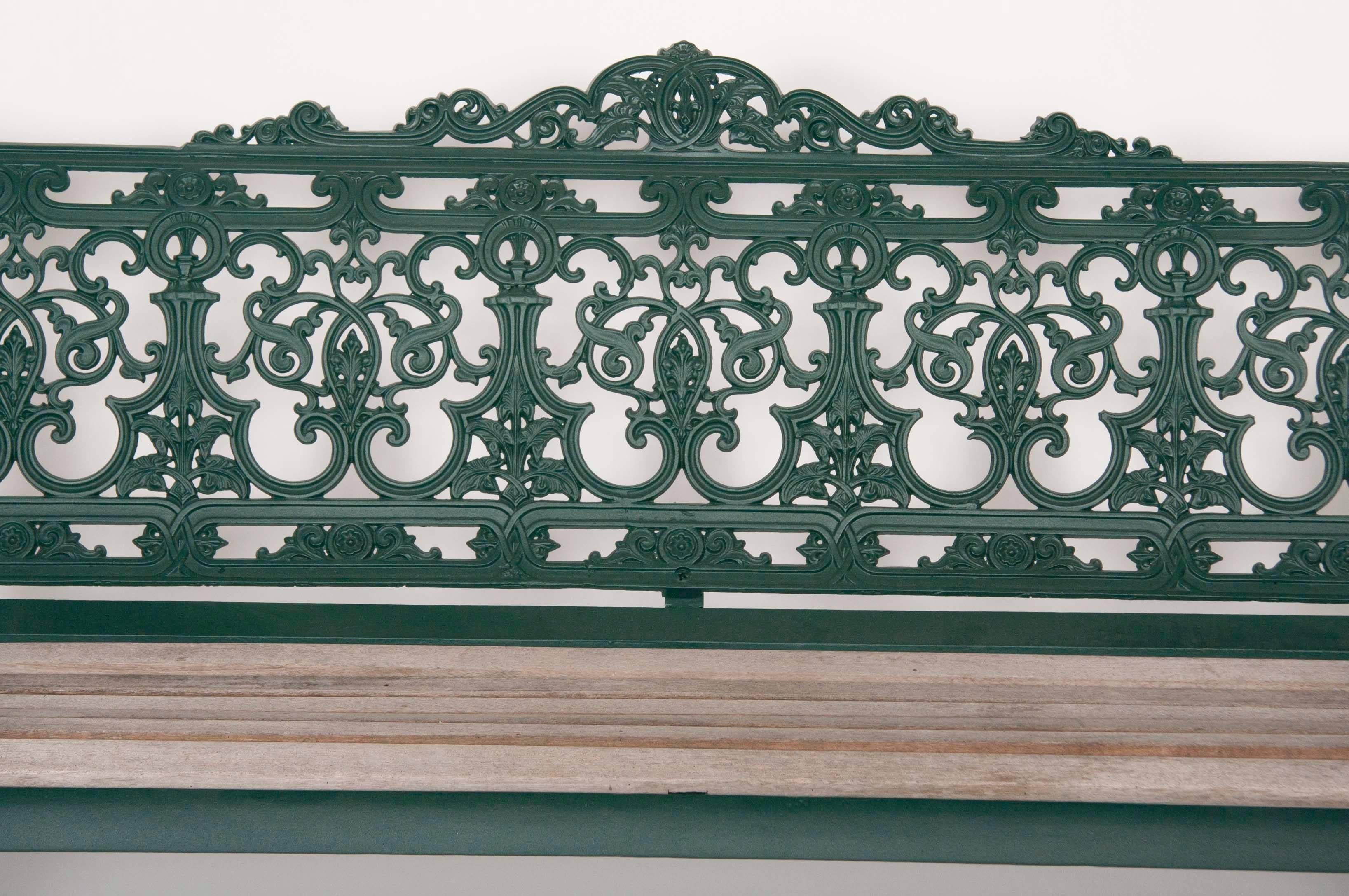 English  Cast Iron Bench by Andrew McLaren & Co