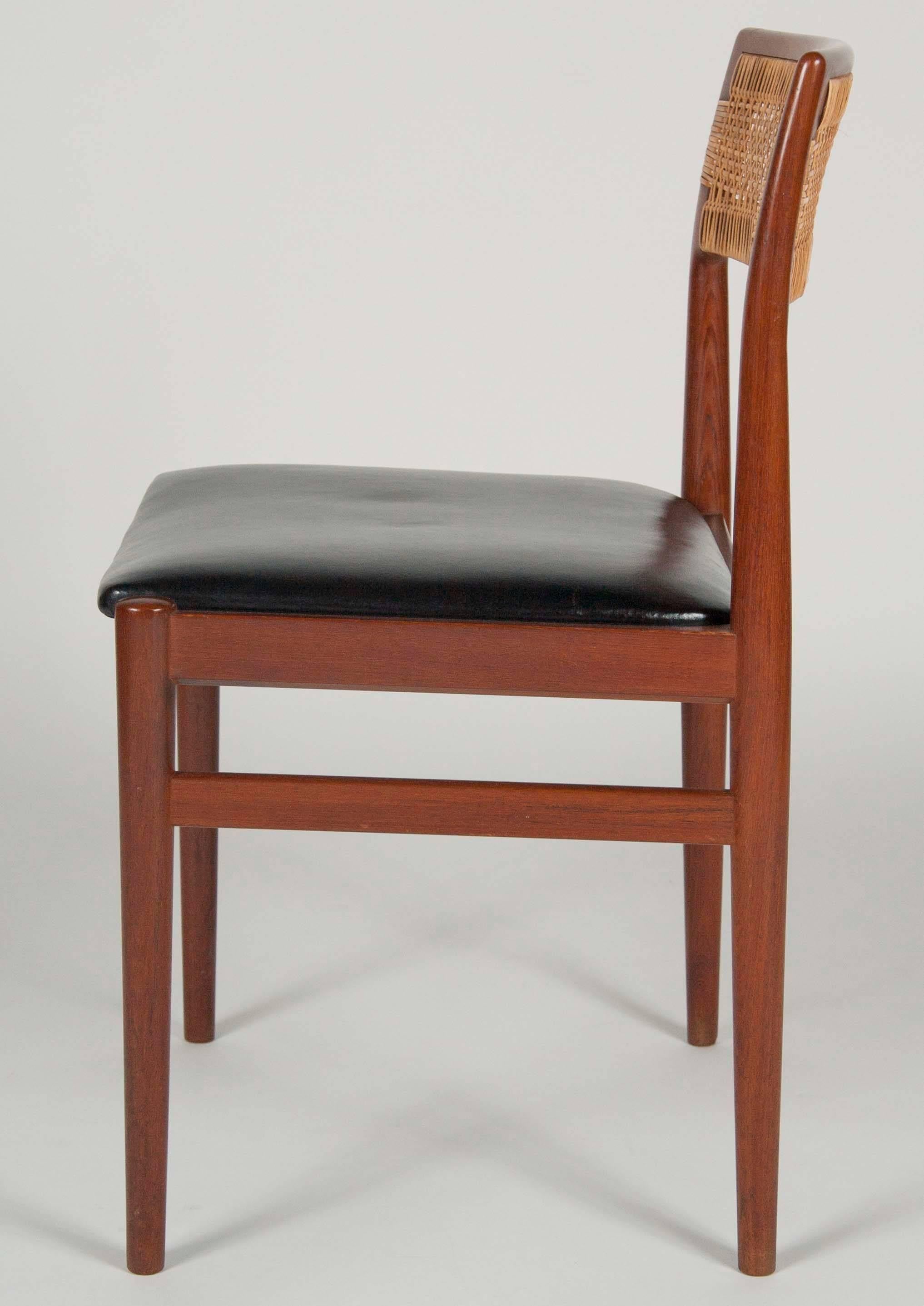 Modern Four Teak W26 Side Chairs by Erik Worts