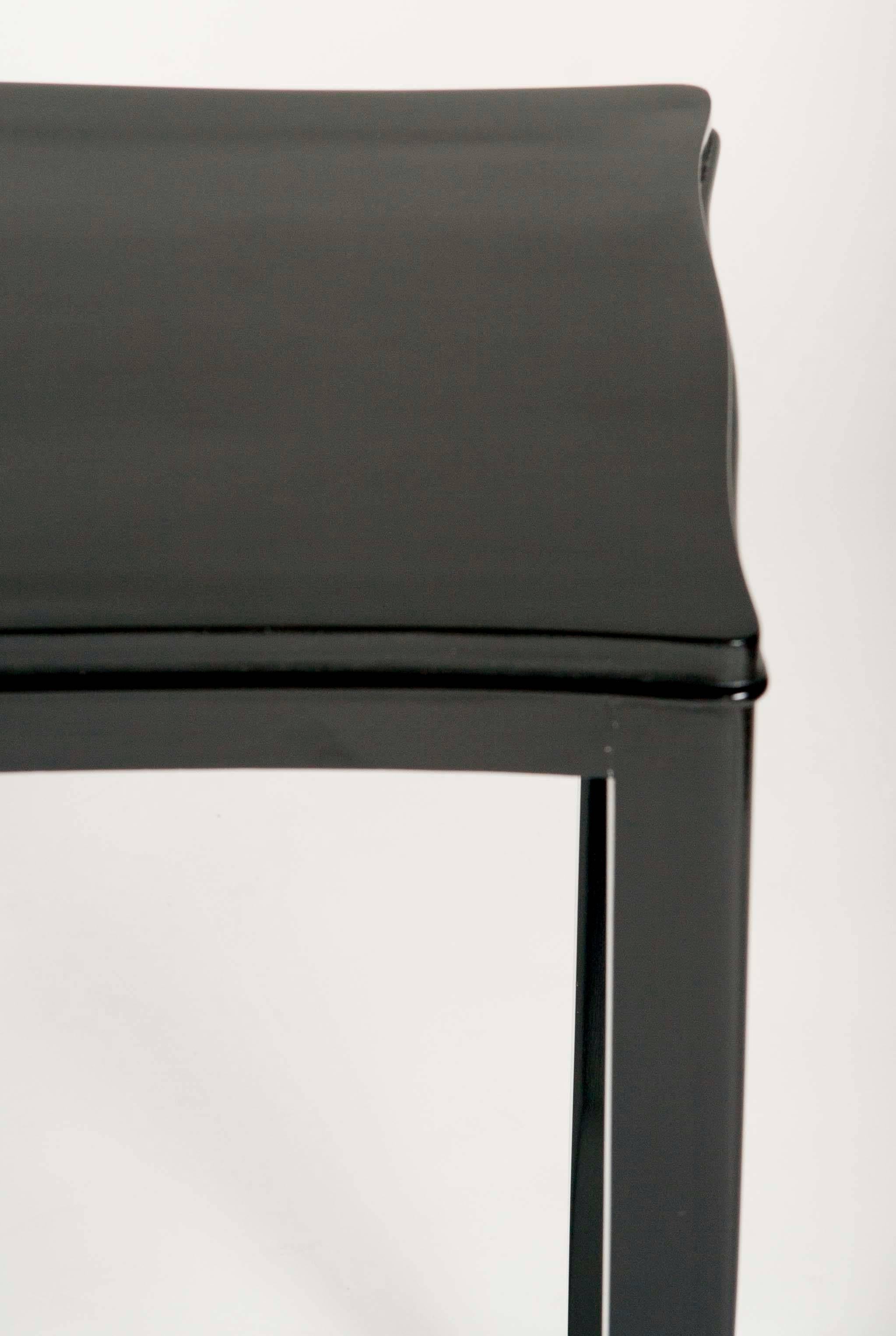 Pair of Ebonized Console Tables Designed by Andre Arbus 1